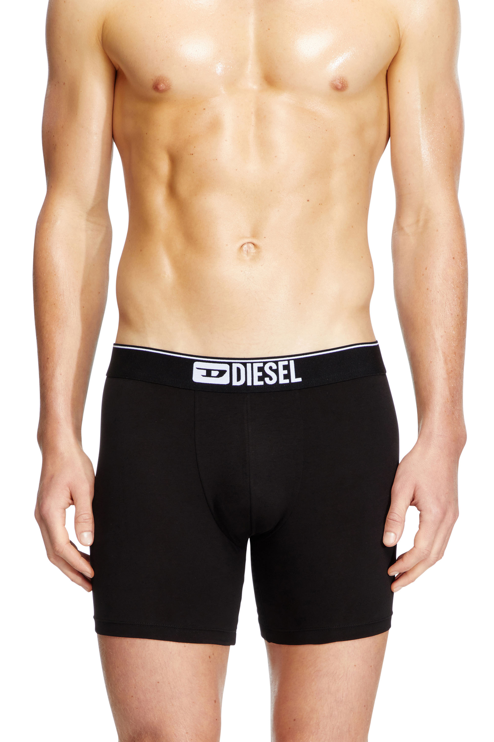 Diesel - MAX-3PACK, Lot de trois boxer en coton stretch Homme in Noir - 2