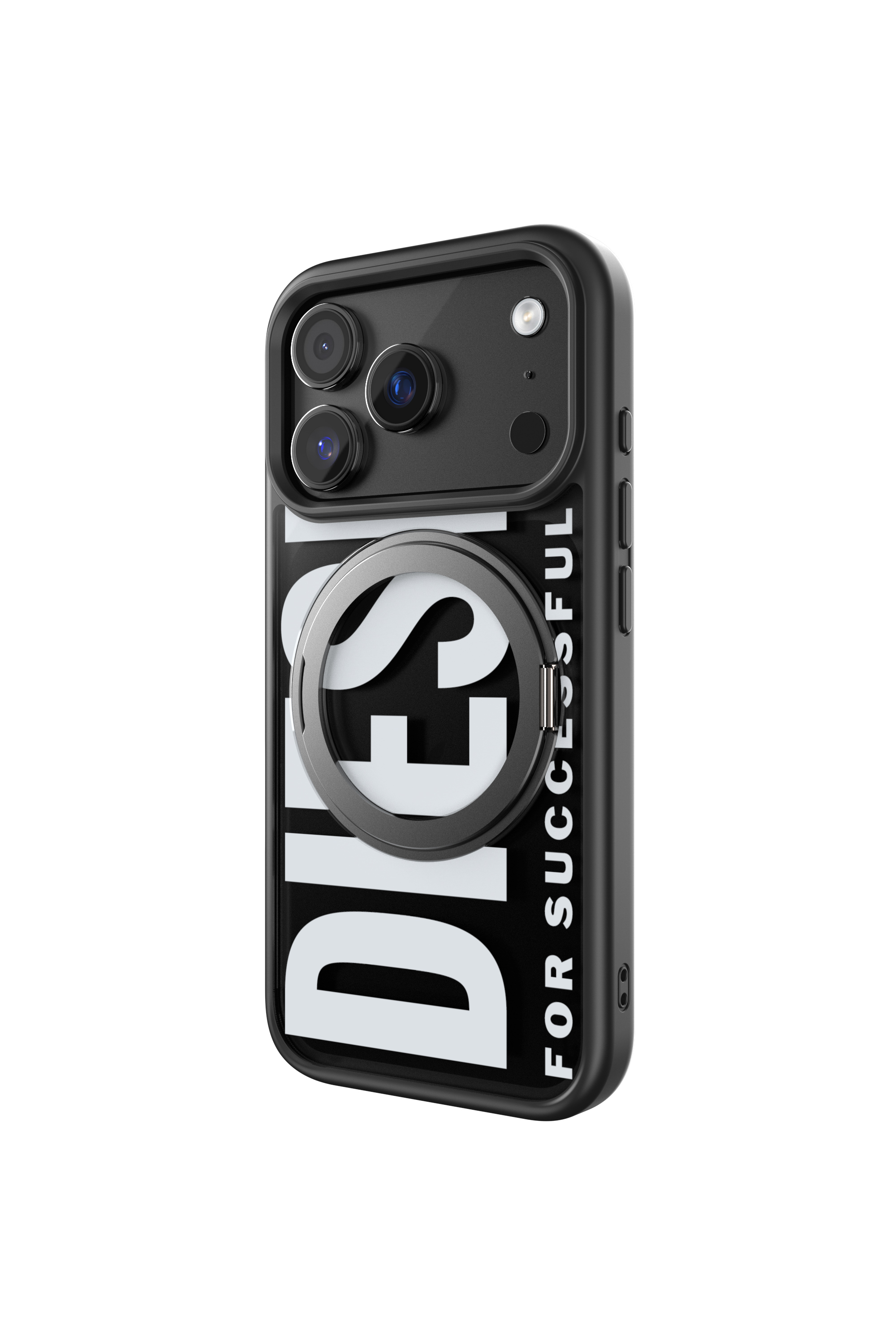 Diesel - 60405 RING STAND CASE, Étui Ringstand-Magsafe pour iPhone 17 Pro Mixte in Noir - 4