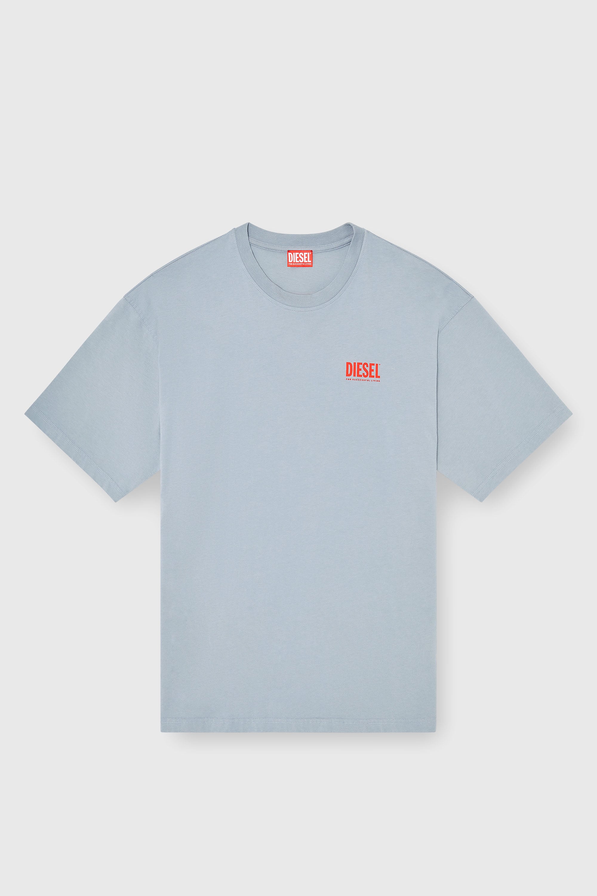 Diesel - T-BOXT-BISK, T-shirt en coton avec imprim&eacute; Diesel Biscotto Homme in Gris - 2