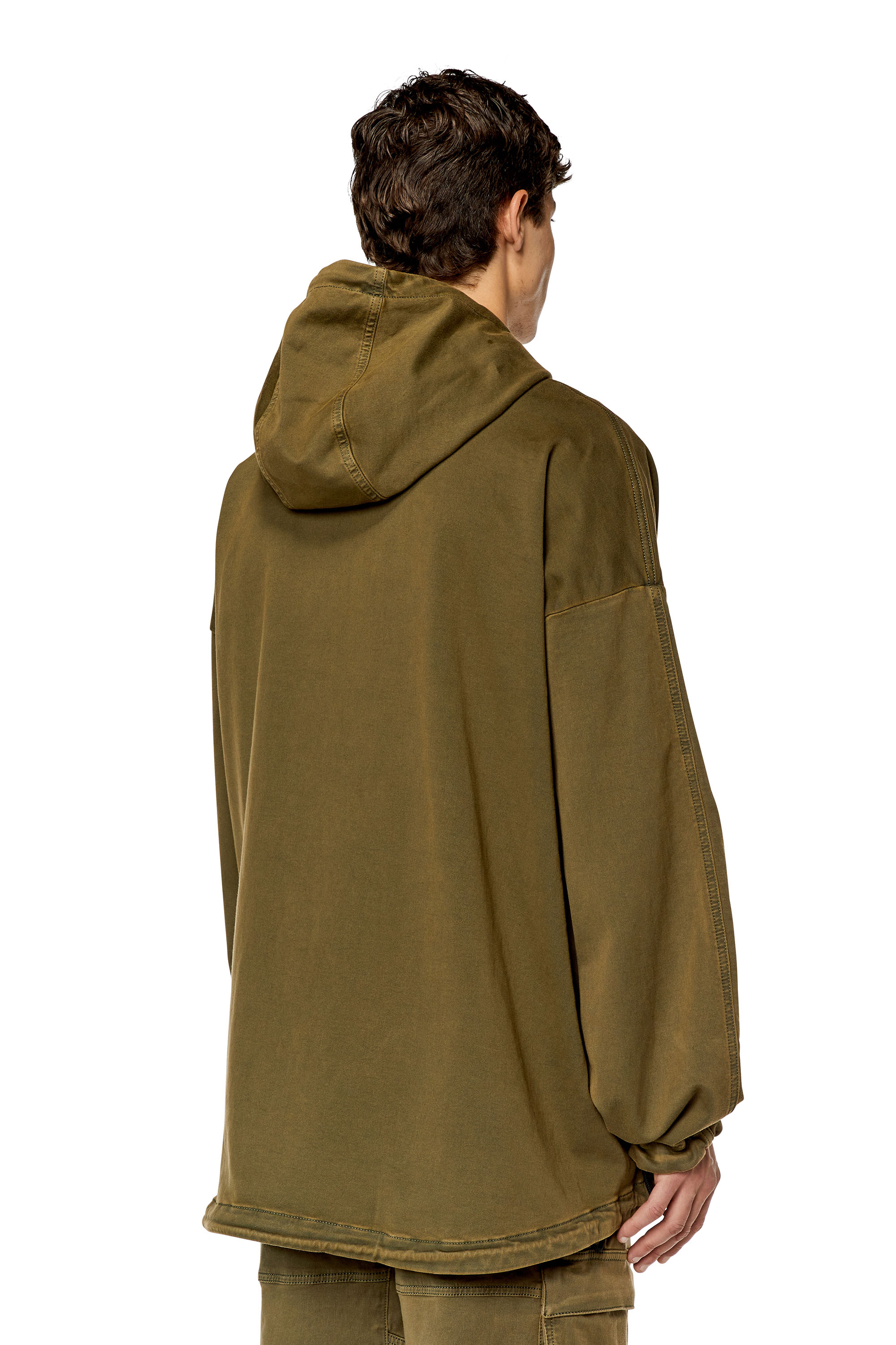 Diesel - D-HENNES JOGG, Veste à capuche JoggJeans Homme in Vert - 4