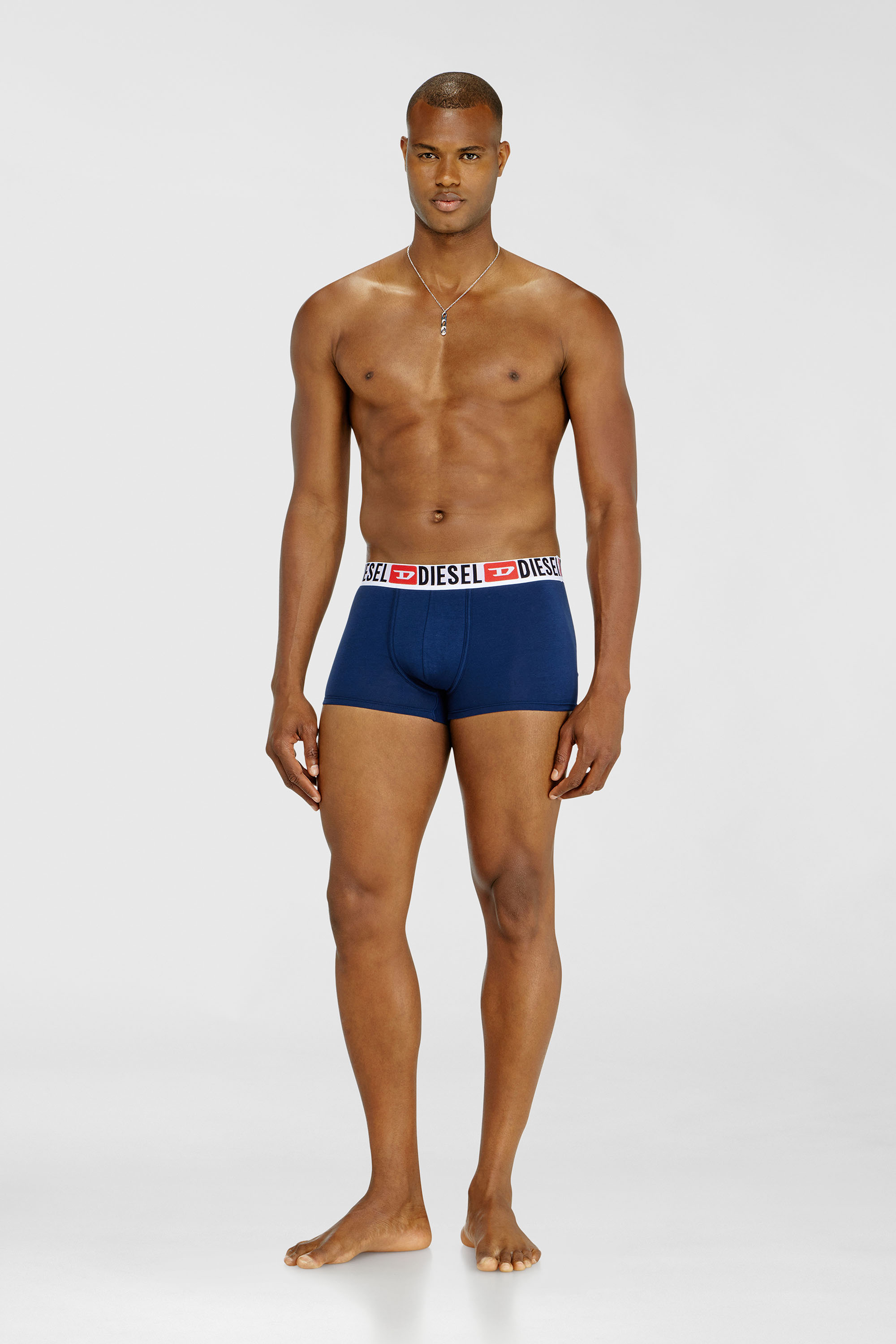 Diesel - UMBX-DAMIENTHREEPACK, Lot de trois boxers avec taille orn&eacute;e du logo sur toute la surface Homme in Polychrome - 2