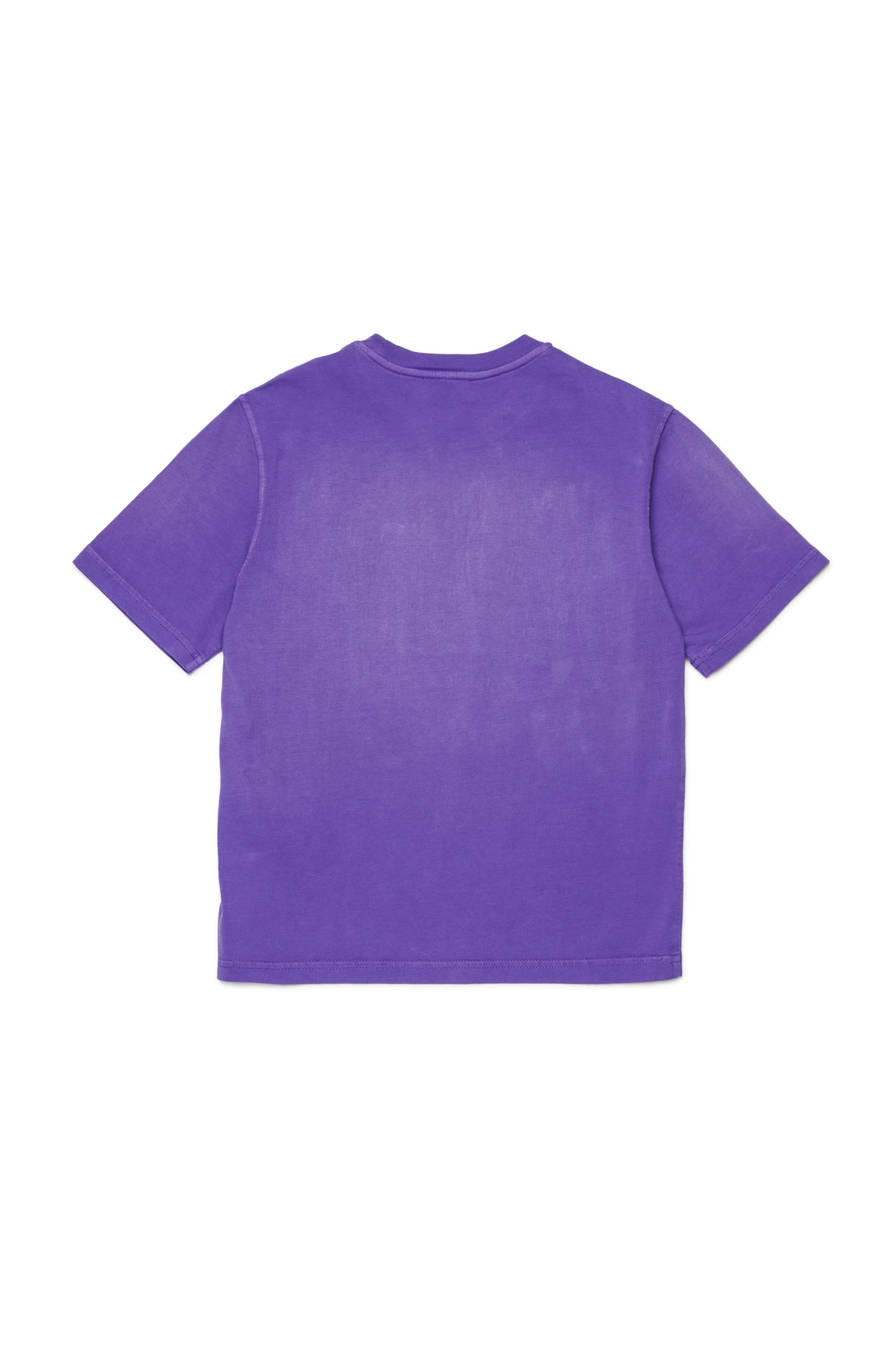 Diesel - TBERS OVER, T-shirt en coton avec imprim&eacute; graphique Diesel floqu&eacute; Homme in Violet - 2