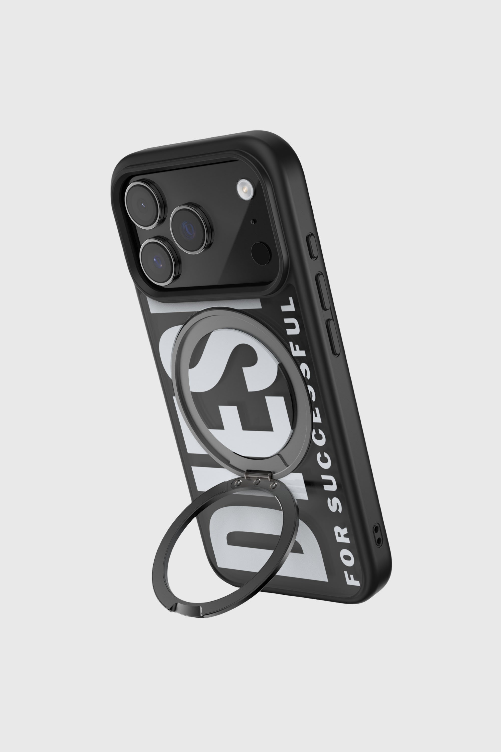 Diesel - 60405 RING STAND CASE RING STAND, &Eacute;tui Ringstand-Magsafe pour iPhone 17 Pro Mixte in Noir - 4