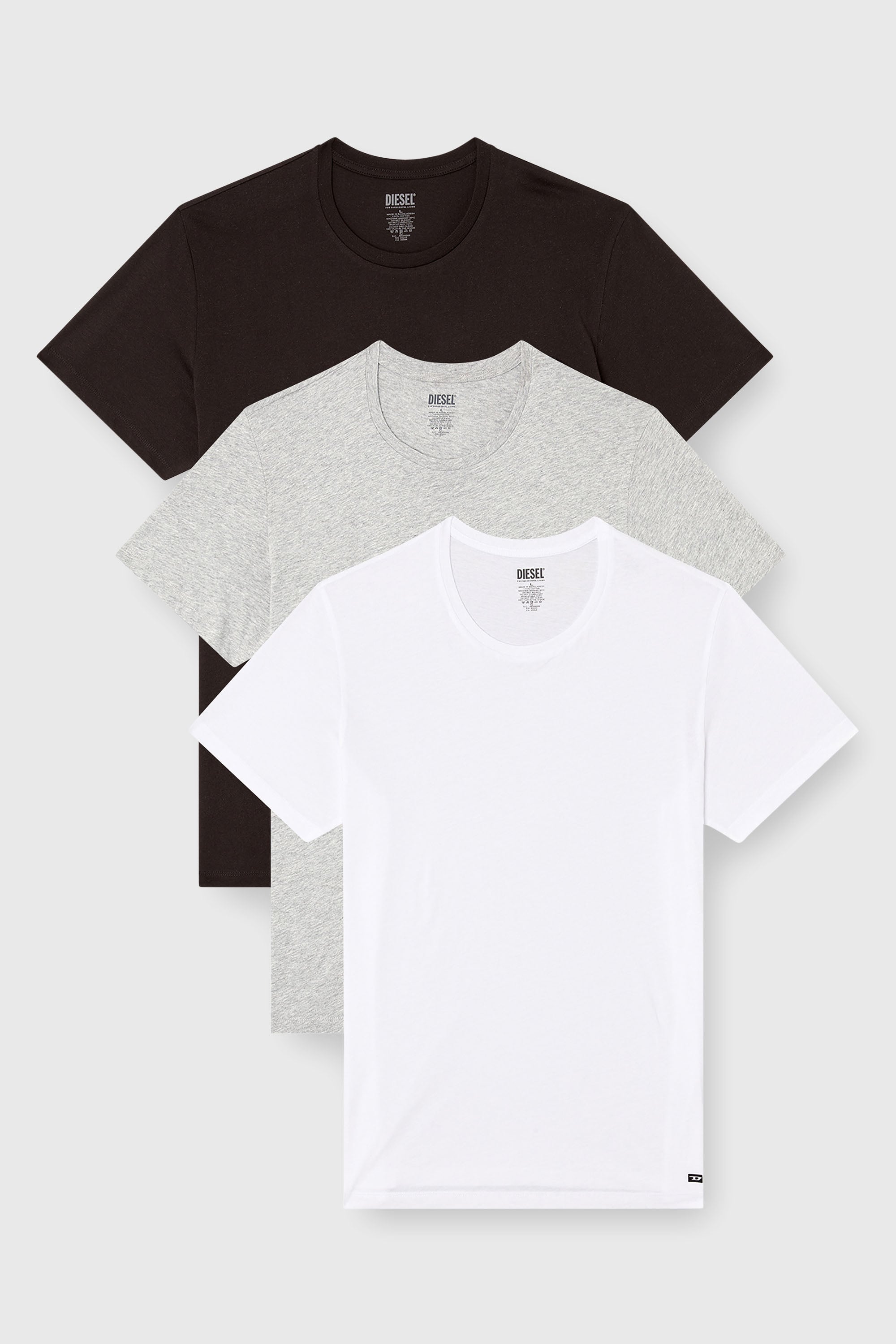 Diesel - RANDAL-D-BOX-3PACK, Lot de trois T-shirts Homme in Polychrome - 1