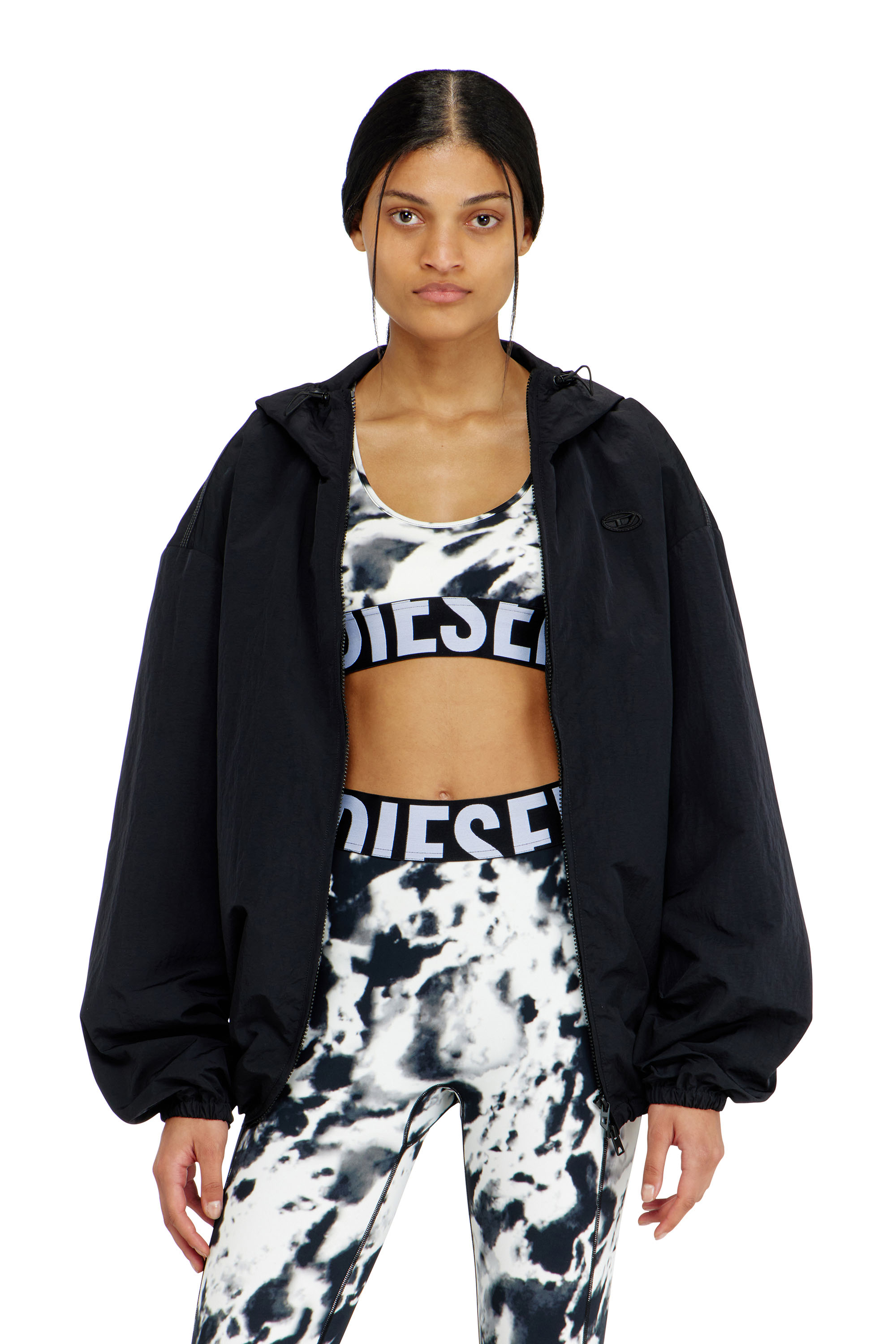 Diesel - ALLISON-D-POP, Soutien-gorge de sport en microfibre imprim&eacute;e Femme in Polychrome - 4