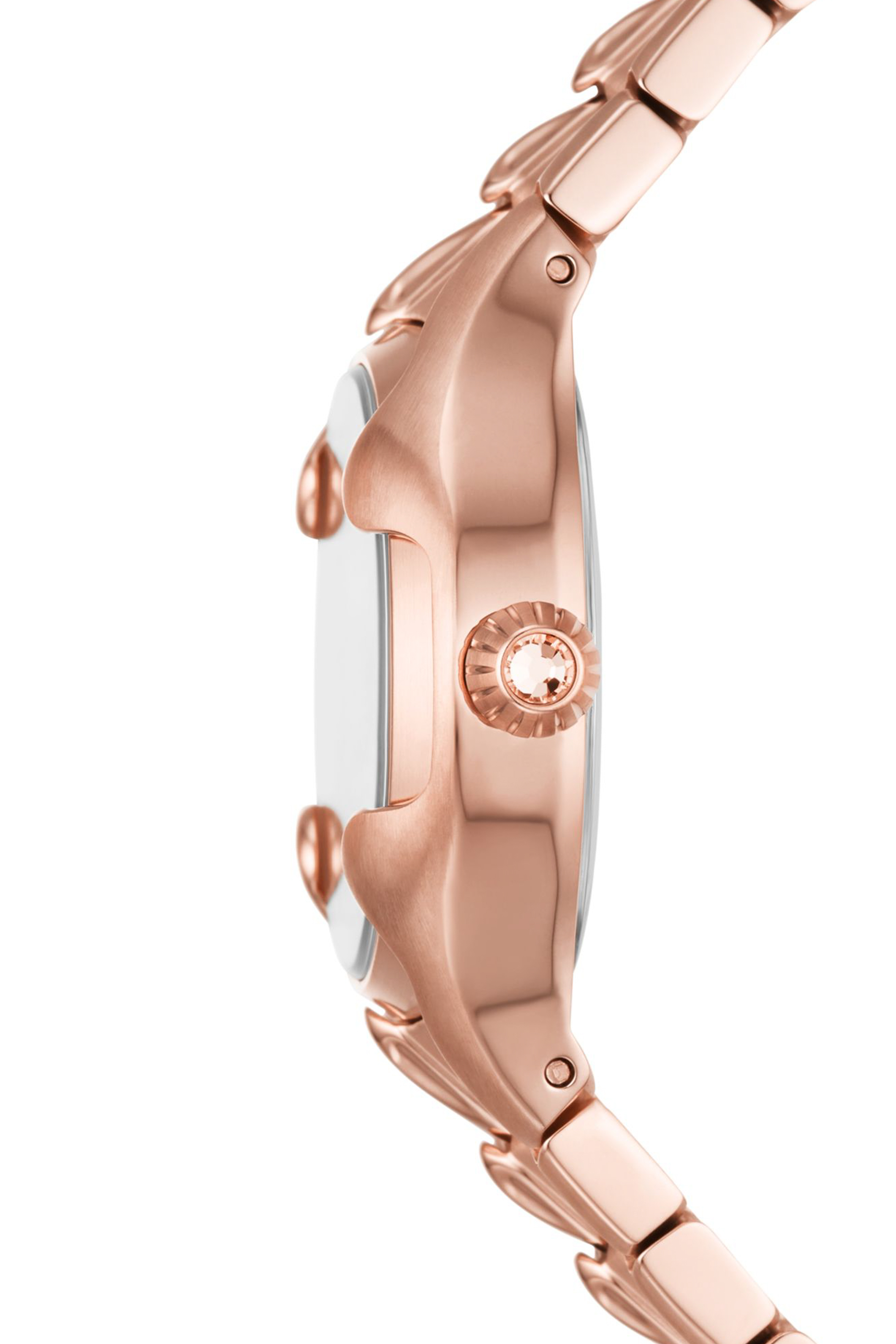 Diesel - DZ5604, Woman Vert three-hand rose gold-tone stainless steel watch in Pink - Image 3