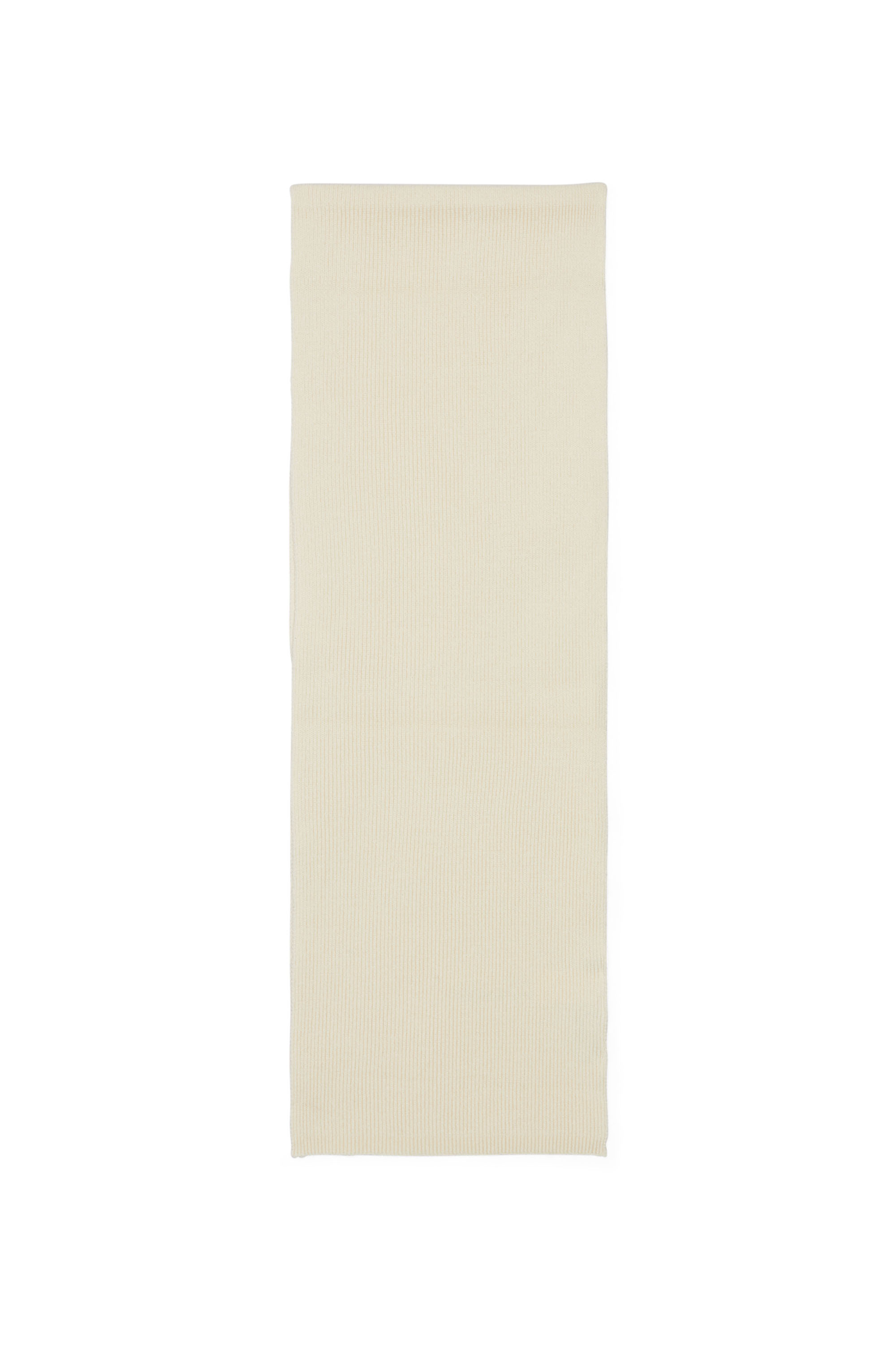 Diesel - K-CODER SCARF, &Eacute;charpe en laine m&eacute;lang&eacute;e et c&ocirc;tel&eacute;e Mixte in Blanc - 3