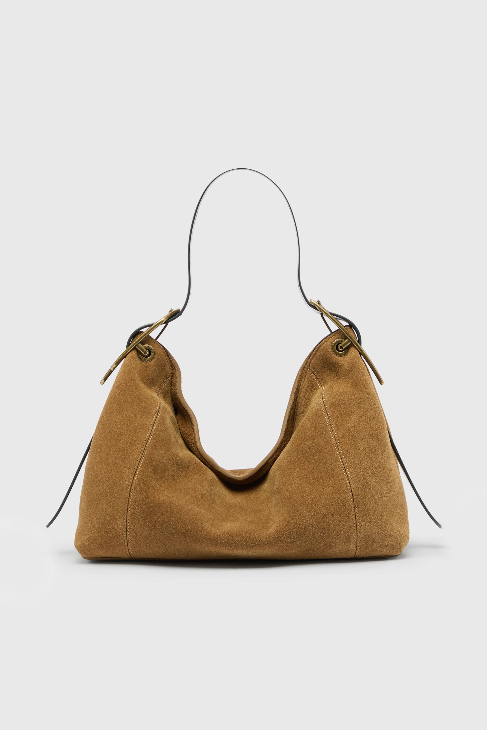 Diesel - D-LINE HOBO S, D-Line Sac port&eacute; &eacute;paule en daim cir&eacute; Femme in Marron - 1