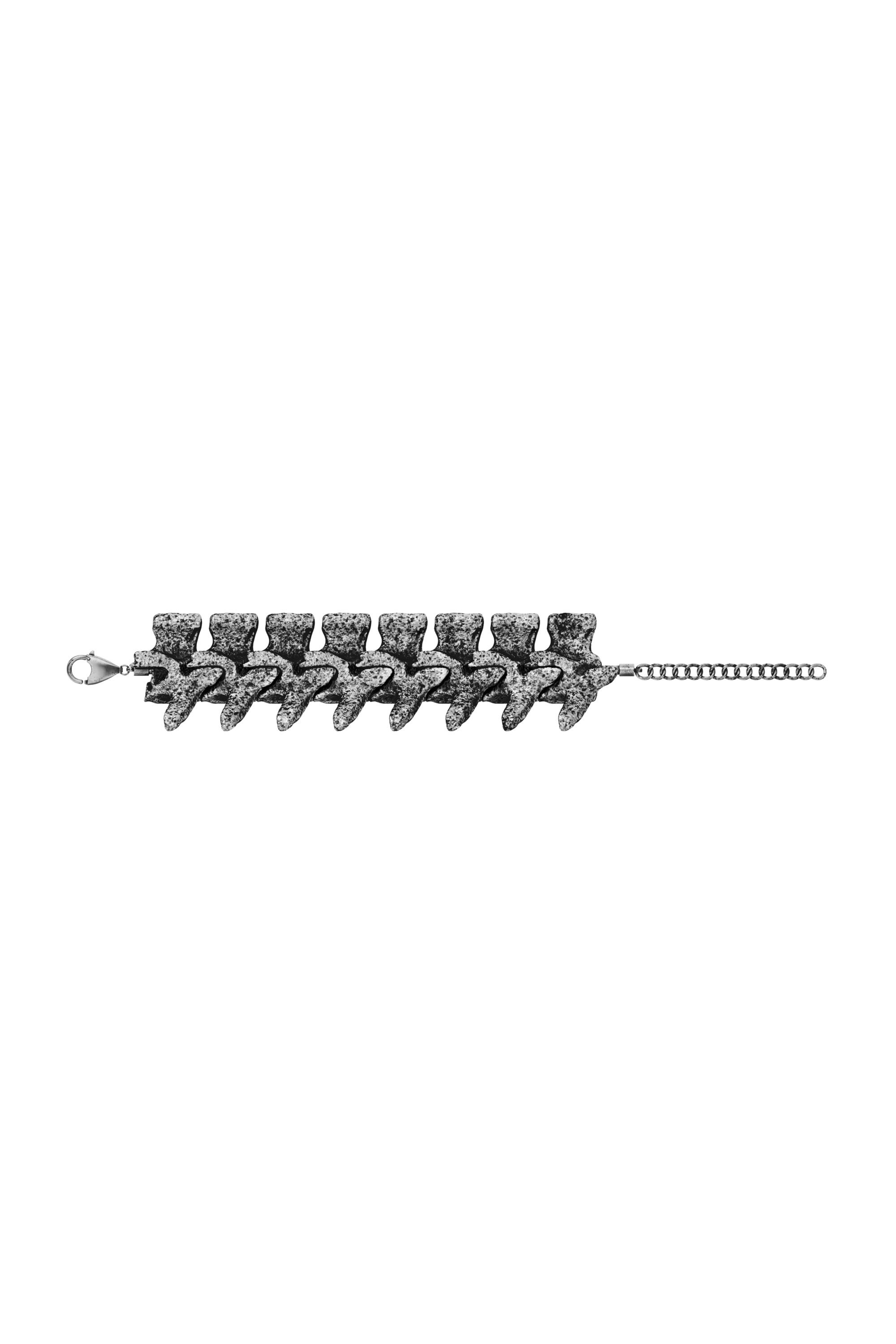 Diesel - DX1709040 JEWELLERY, Bracelet avec &eacute;l&eacute;ments argent&eacute;s Mixte in Gris - 3