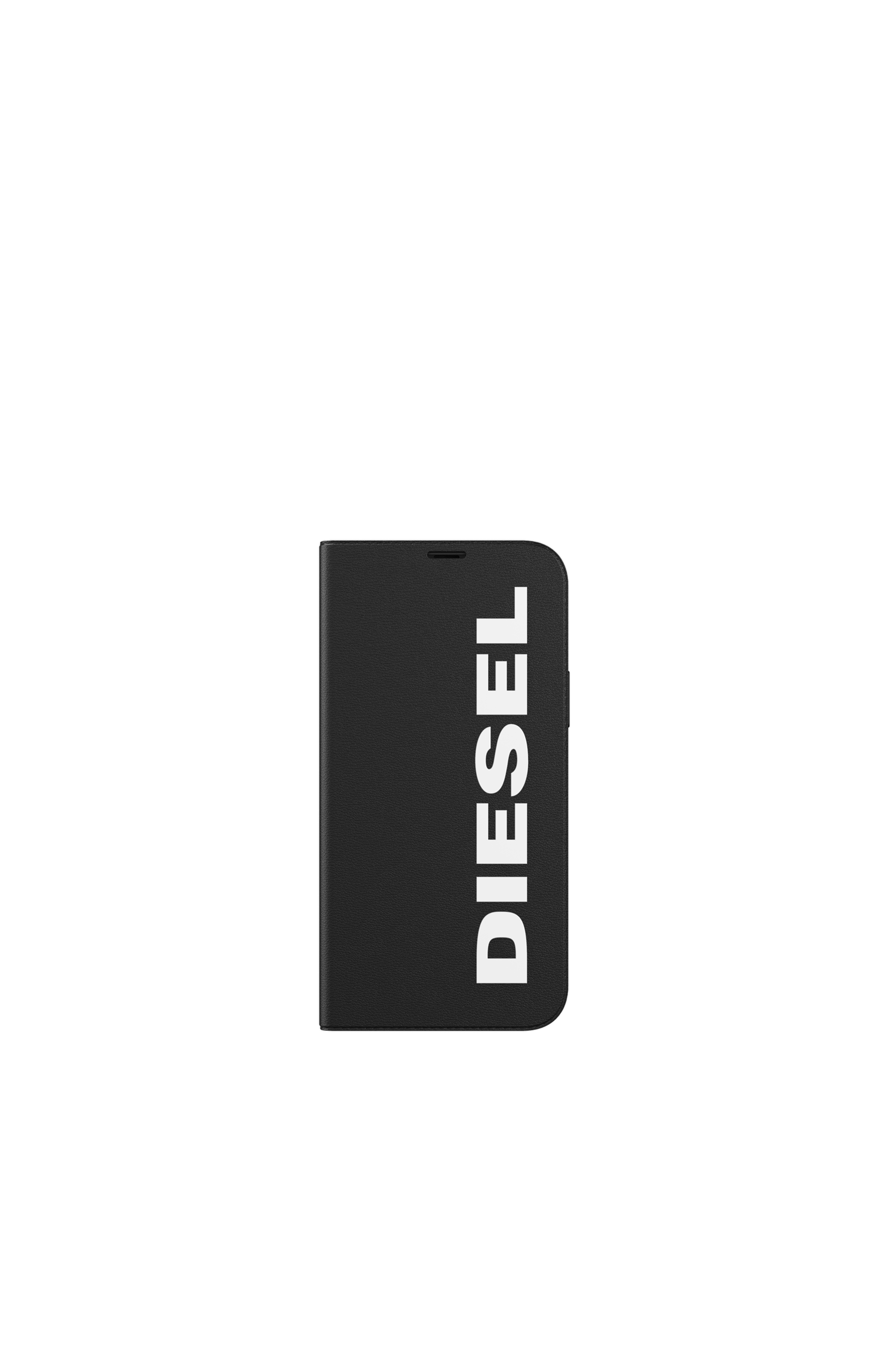 Diesel - 42486 BOOKLET CASE, Étui folio pur iPhone 12/12 Pro Mixte in Noir - 2