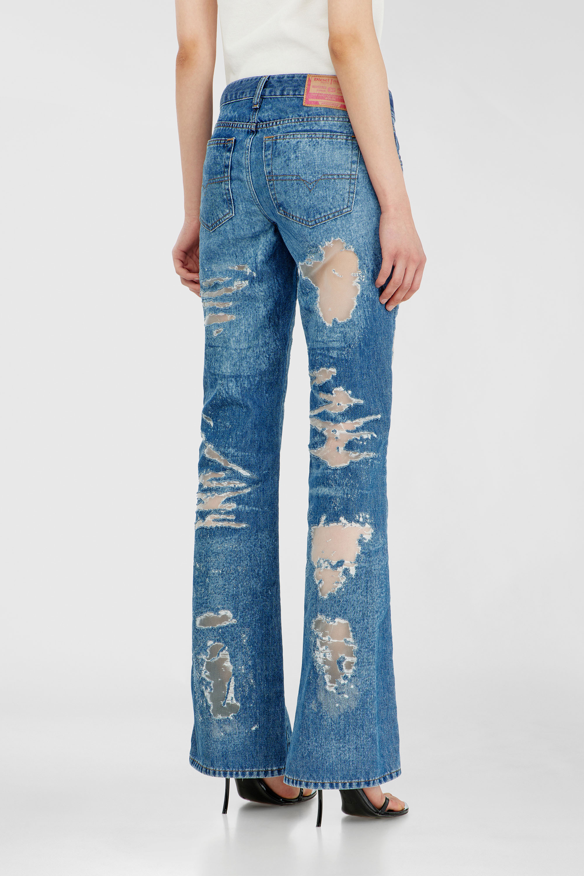 Diesel - Bootcut Jeans 1969 D-Ebbey 068ZH Femme, Bleu moyen - Image 3