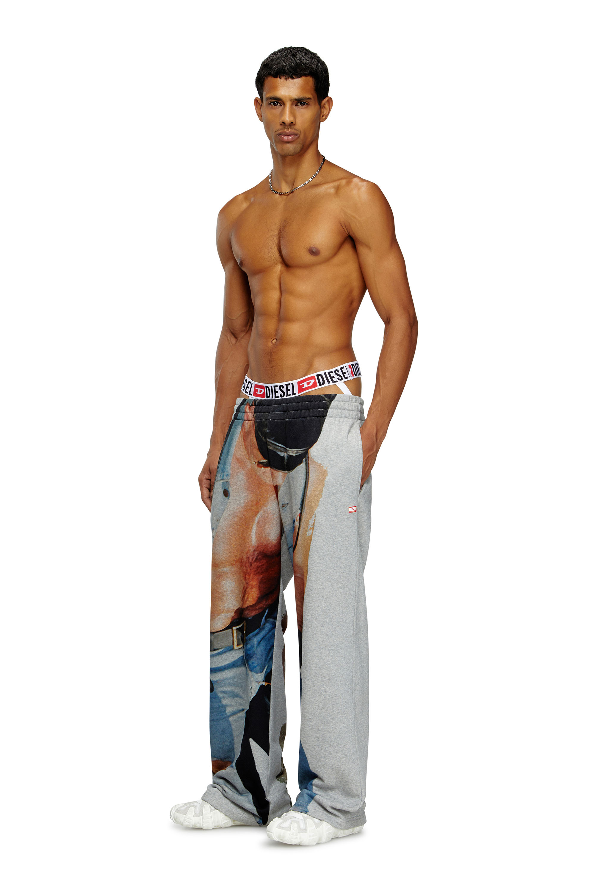 Diesel - PR-UMBR-JOCKY, Jockstrap avec imprimé graphique Homme in Blanc - 1