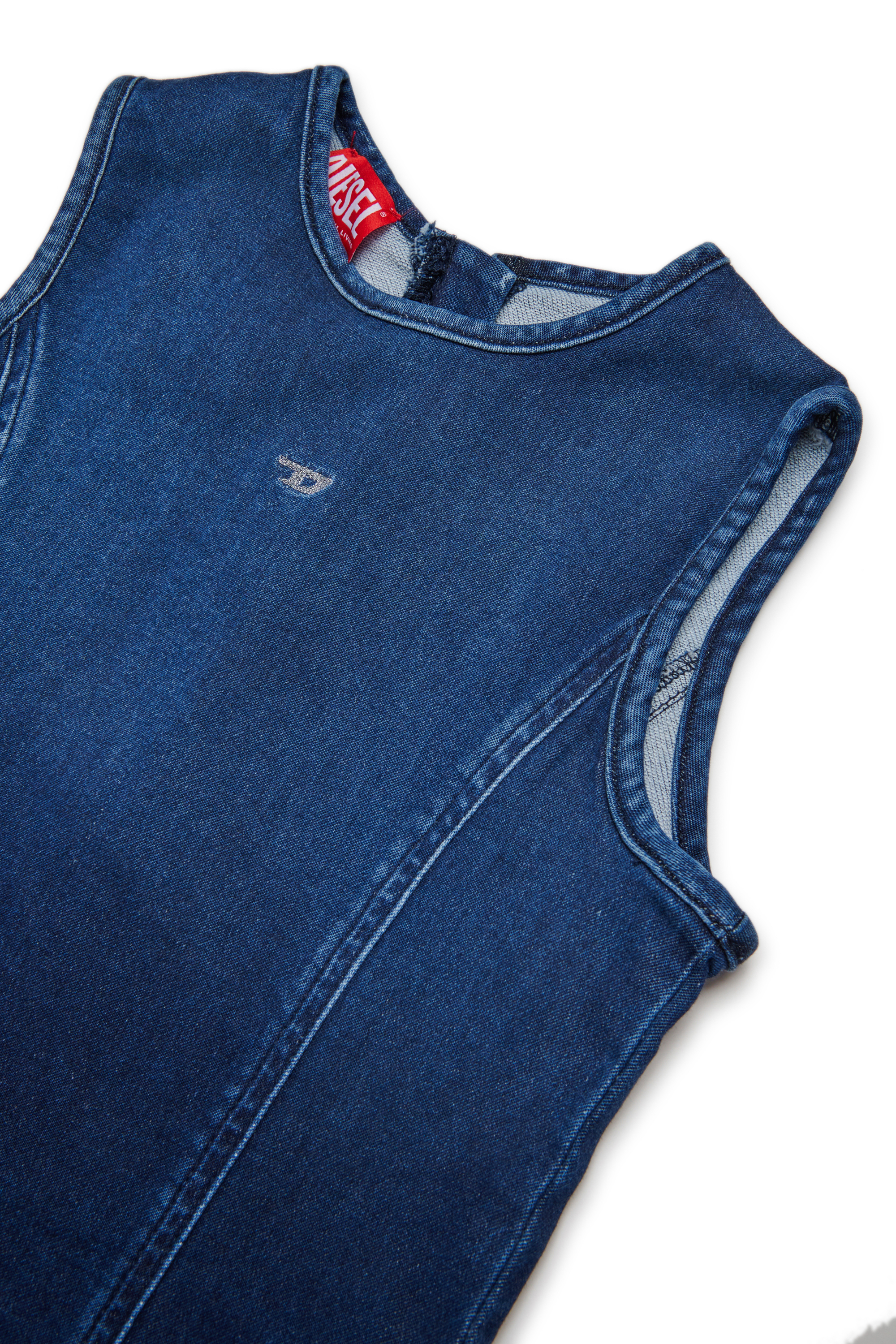 Diesel - DUMPY JJJ, Robe en jean sans manches Femme in Bleu - 3