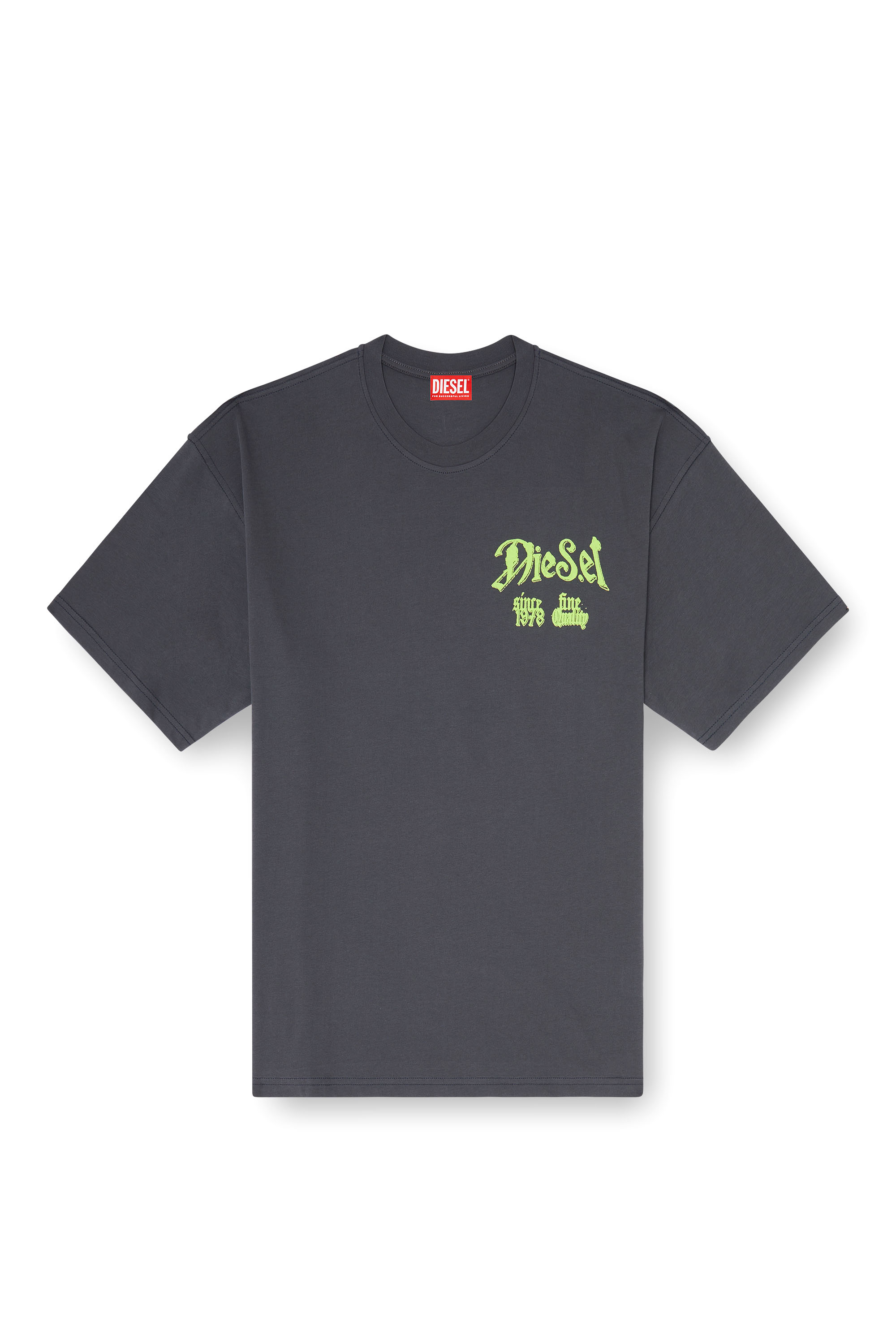Diesel - T-BOXT-AA2, T-shirt en coton avec motif floqu&eacute; Homme in ToBeDefined - 3