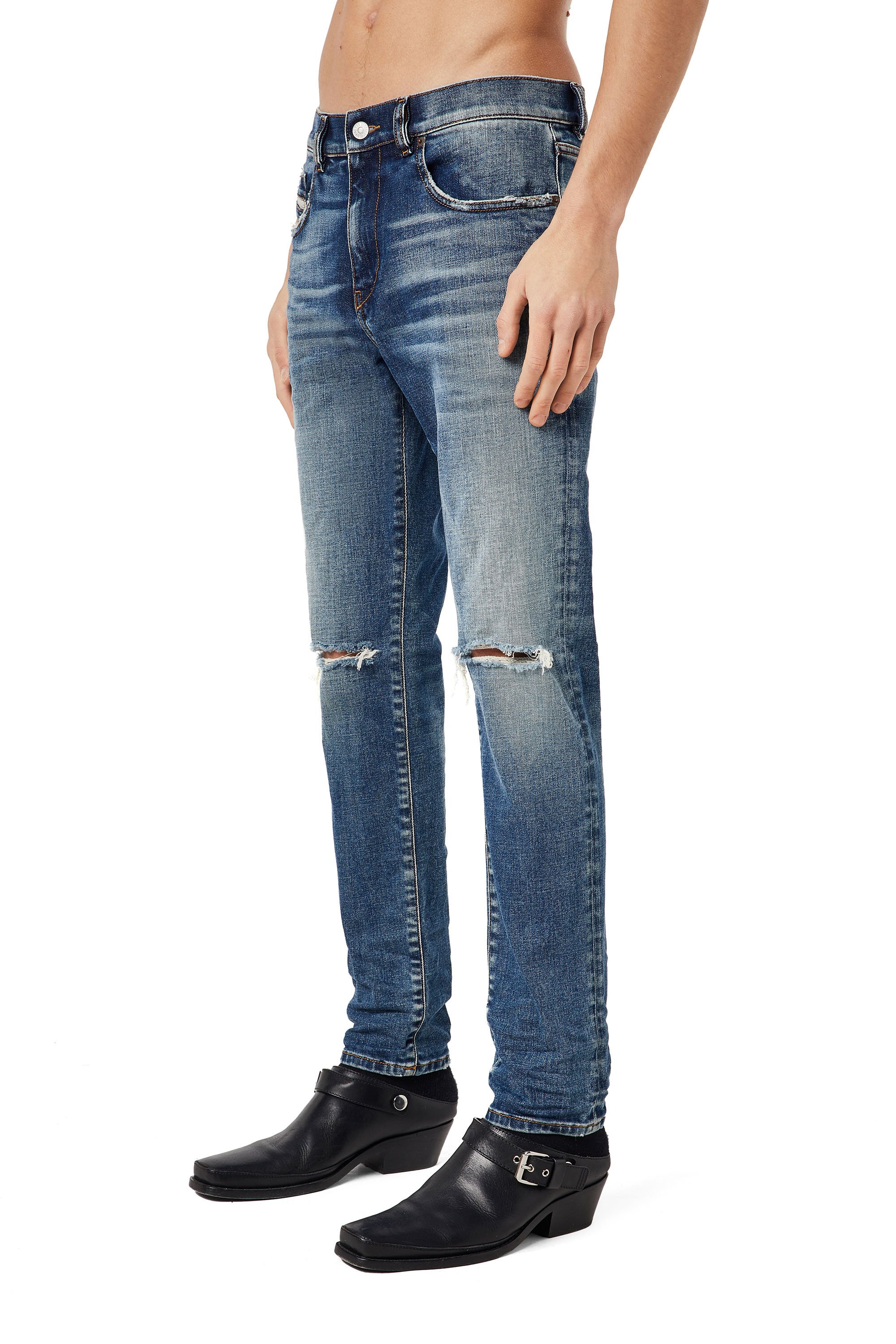 Diesel - 2019 D-STRUKT 09C87 Slim Jeans, Bleu moyen - Image 3