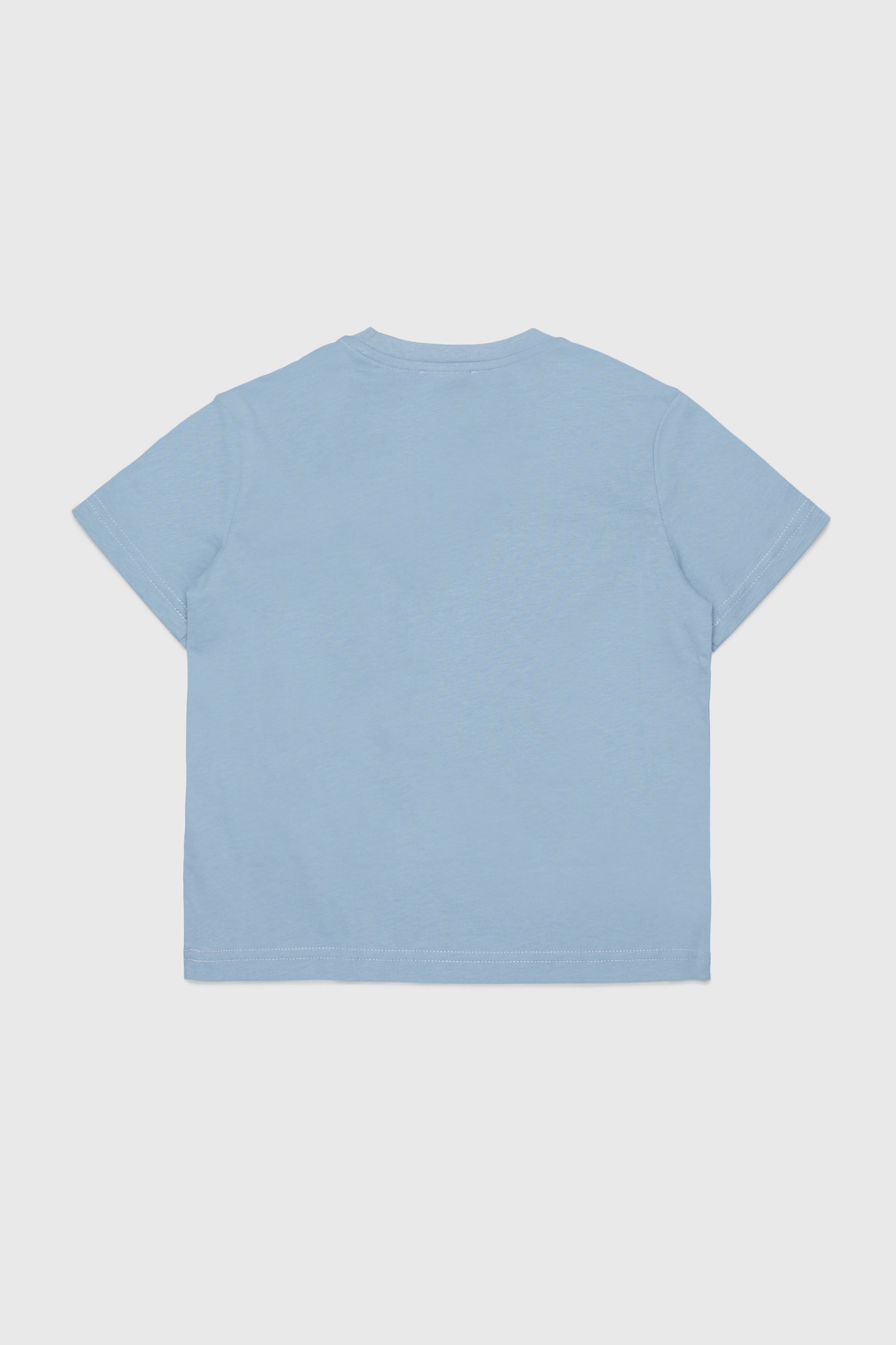 Diesel - TROSET, T-shirt avec rose en denim appliqu&eacute;e Femme in Bleu - 2