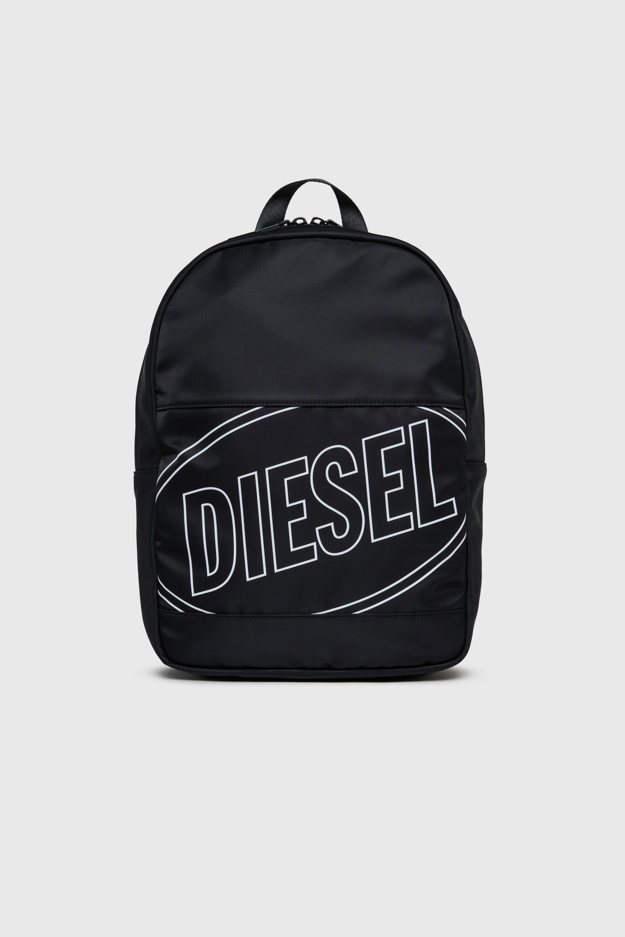 Diesel - WCIRCLE, WCIRCLE - Sac &agrave; dos en nylon avec logo imprim&eacute; Homme in Noir - 1