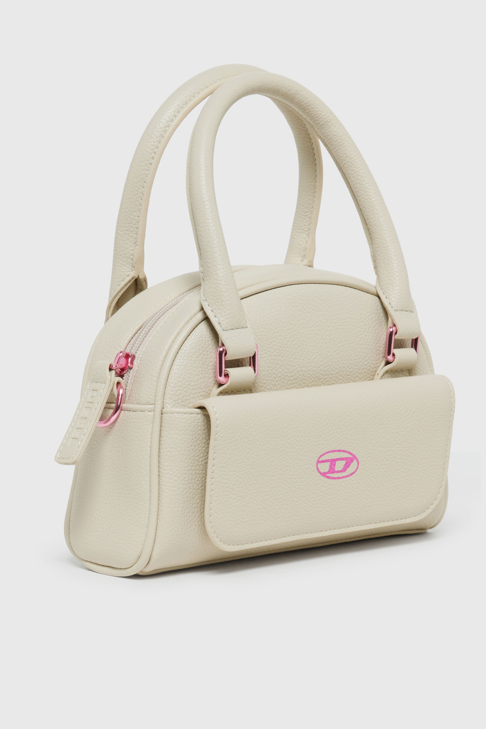 Diesel - WREDY, WREDY - Sac en tissu enduit grain&eacute; Femme in Blanc - 3