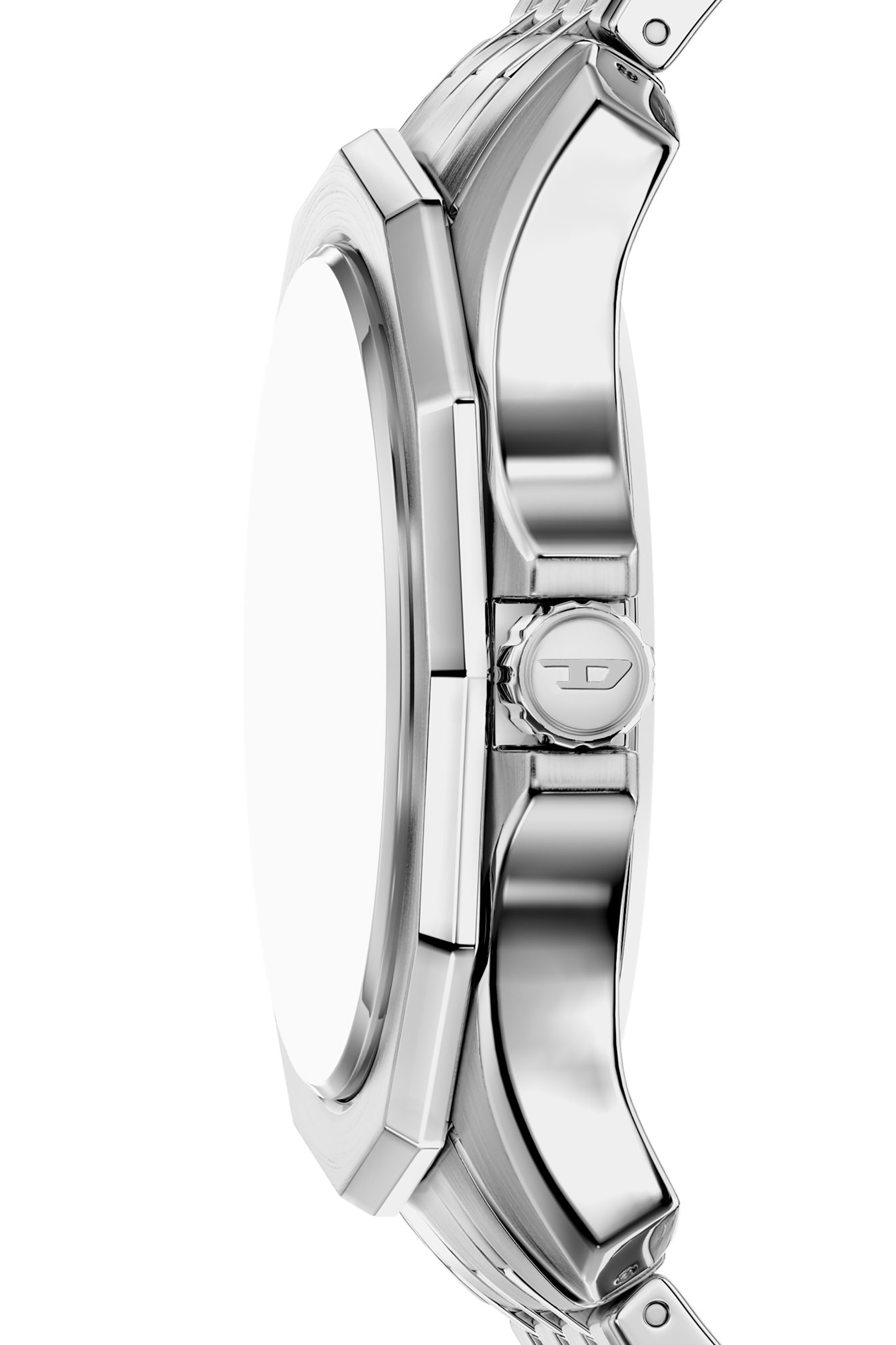 Diesel - DZ2237 WATCH, Montre Stinger en acier inoxydable Homme in Gris argent&eacute; - 3