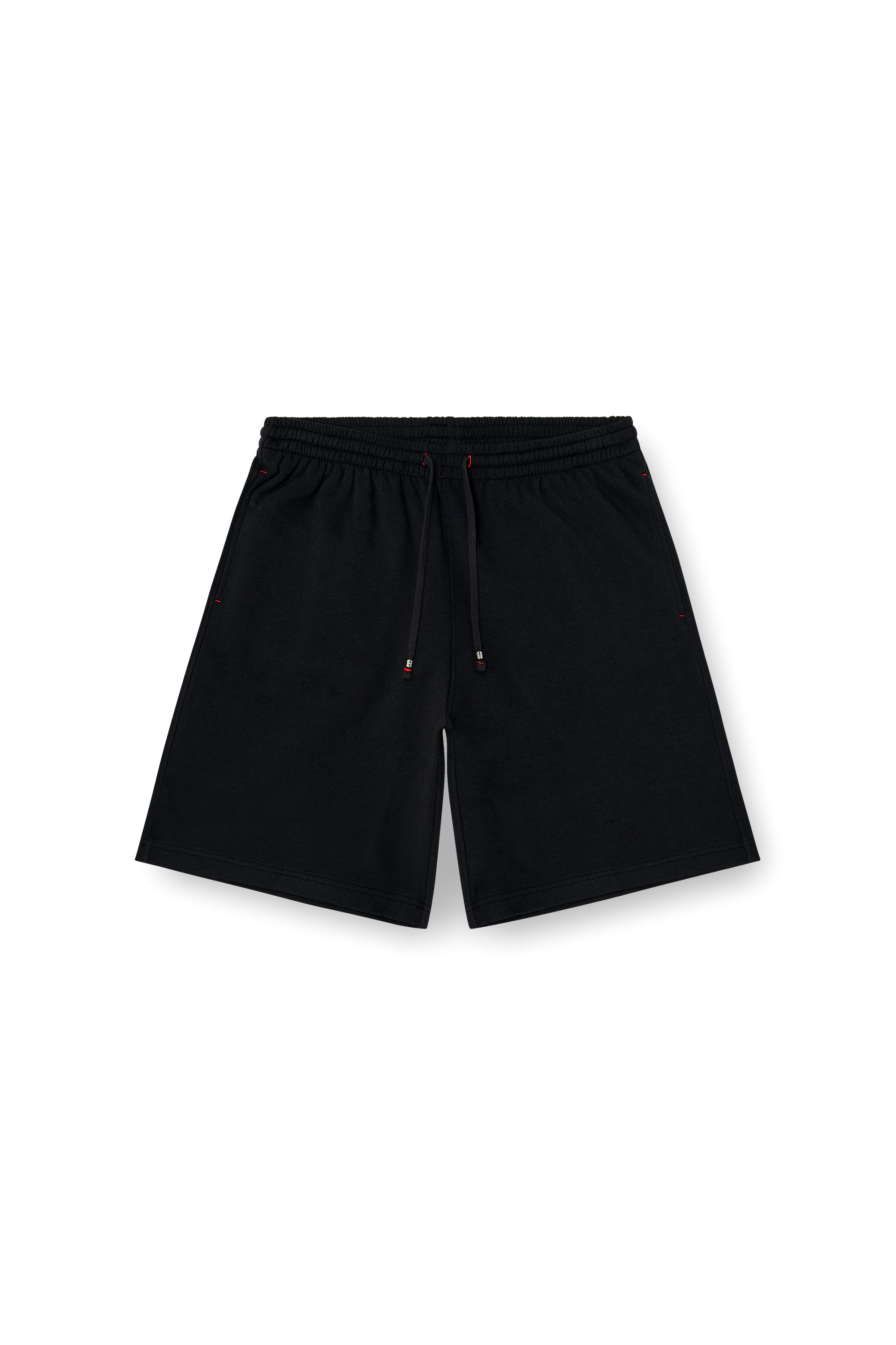 Diesel - LUCAS-D-CORE, Short en m&eacute;lange de coton gratt&eacute; Homme in Noir - 4