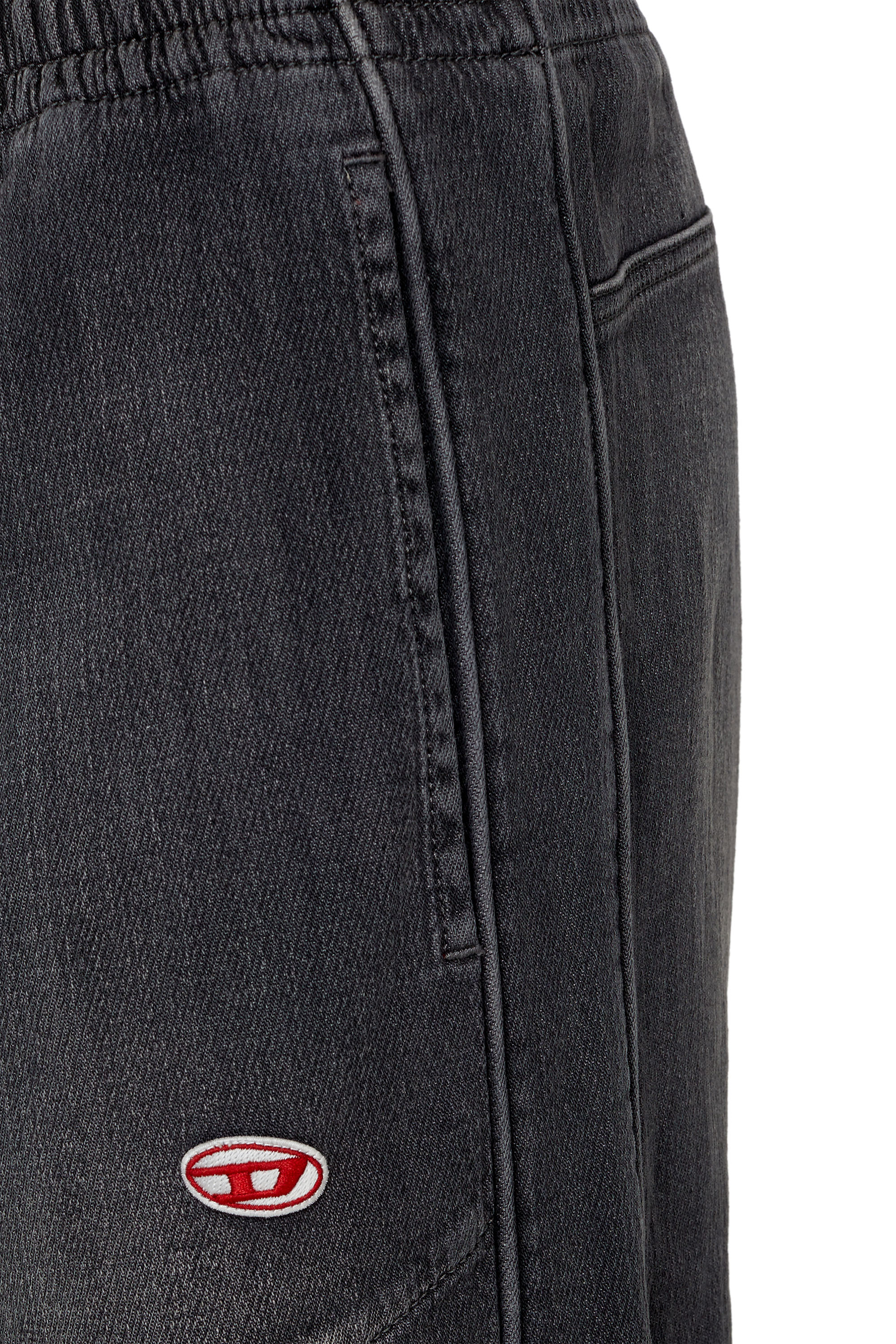 Diesel - Straight D-Martians Track Denim 09E30, Noir/Gris foncé - Image 3