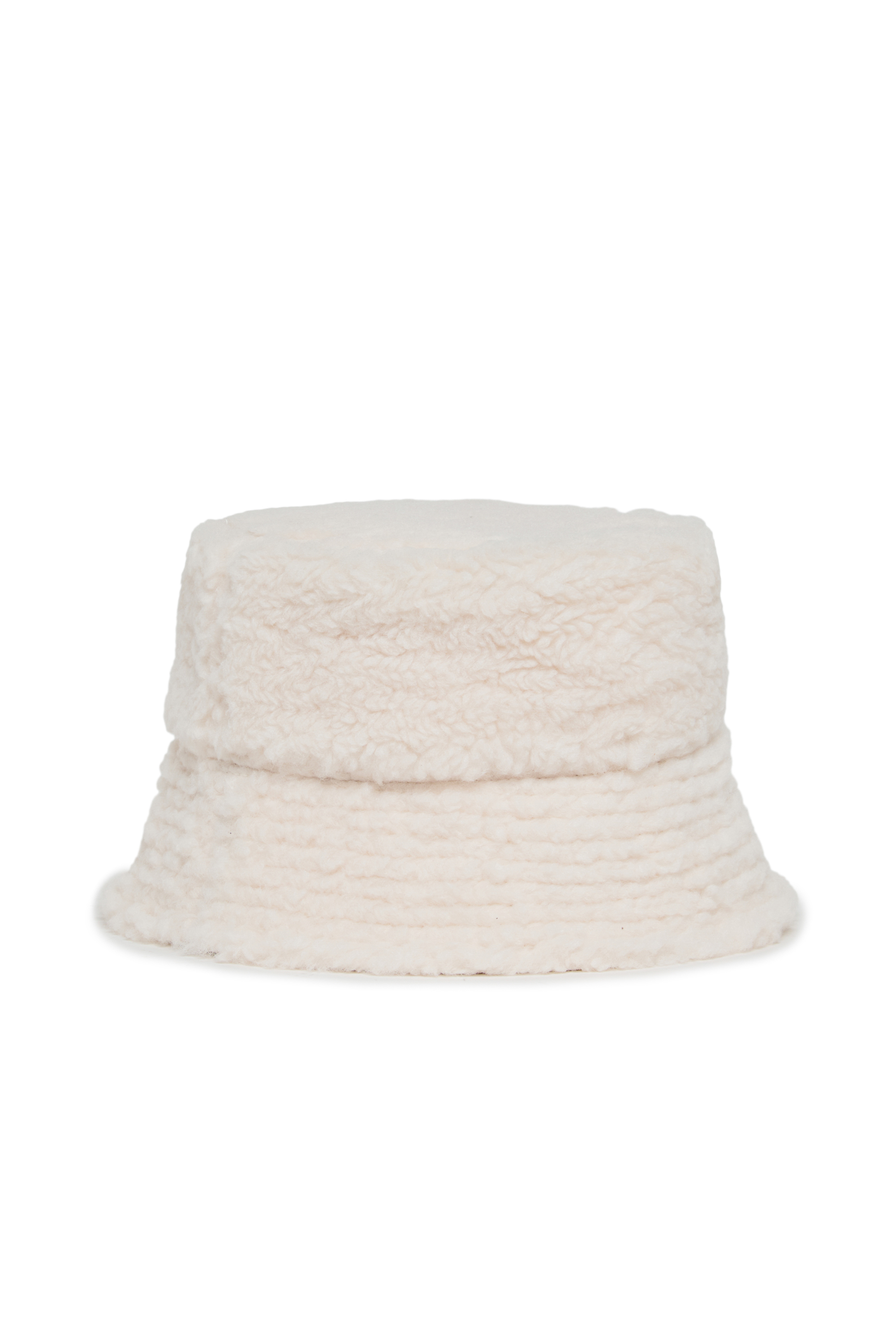 Diesel - FBONT, Bob bucket hat en tissu peluche doux Mixte in Blanc - 2