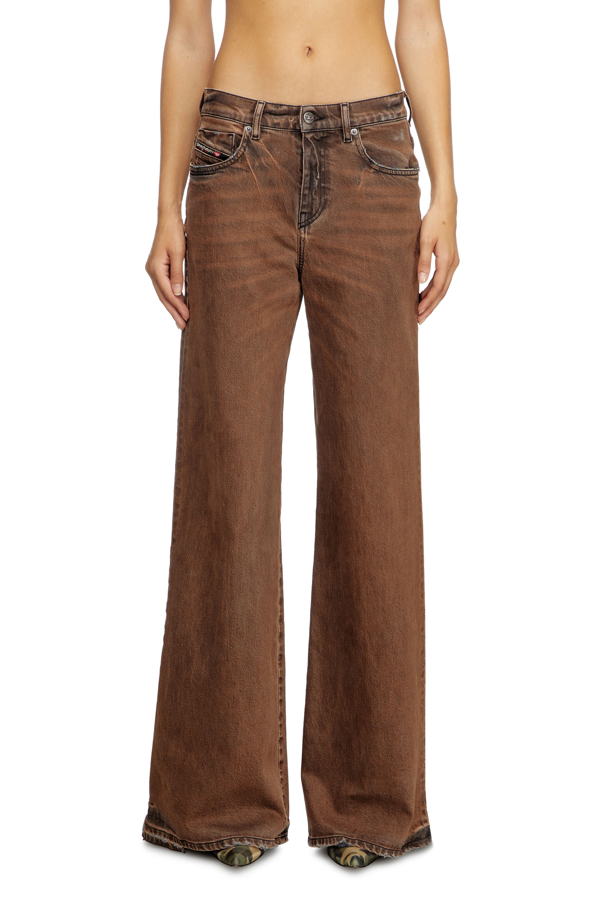 Diesel - Flare Jeans 1978 D-Akemi 09L24 Femme, Marron - Image 2