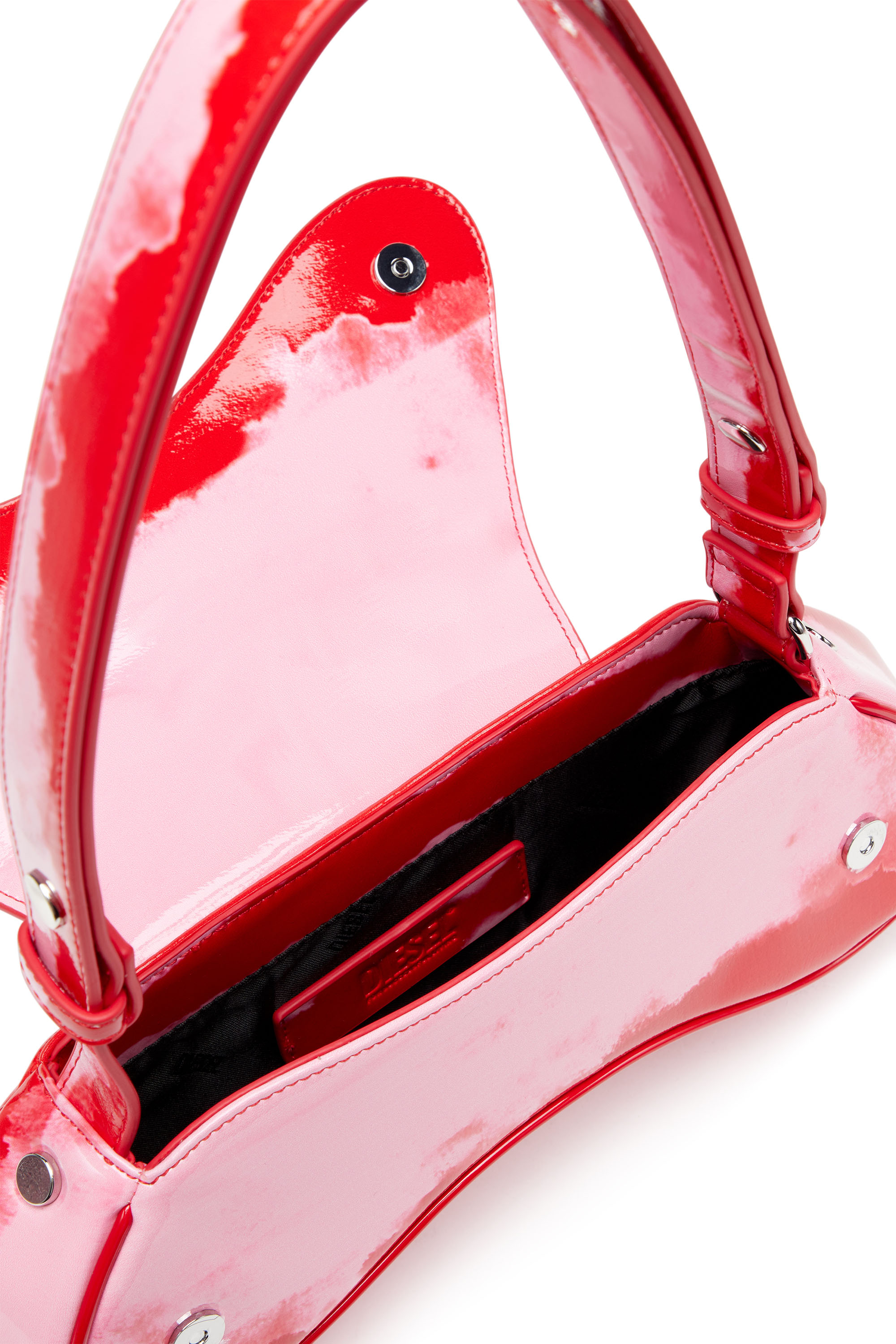 Diesel - PLAY CROSSBODY, Play-Sac à bandoulière en PU glossy imprimé Femme in Polychrome - 3