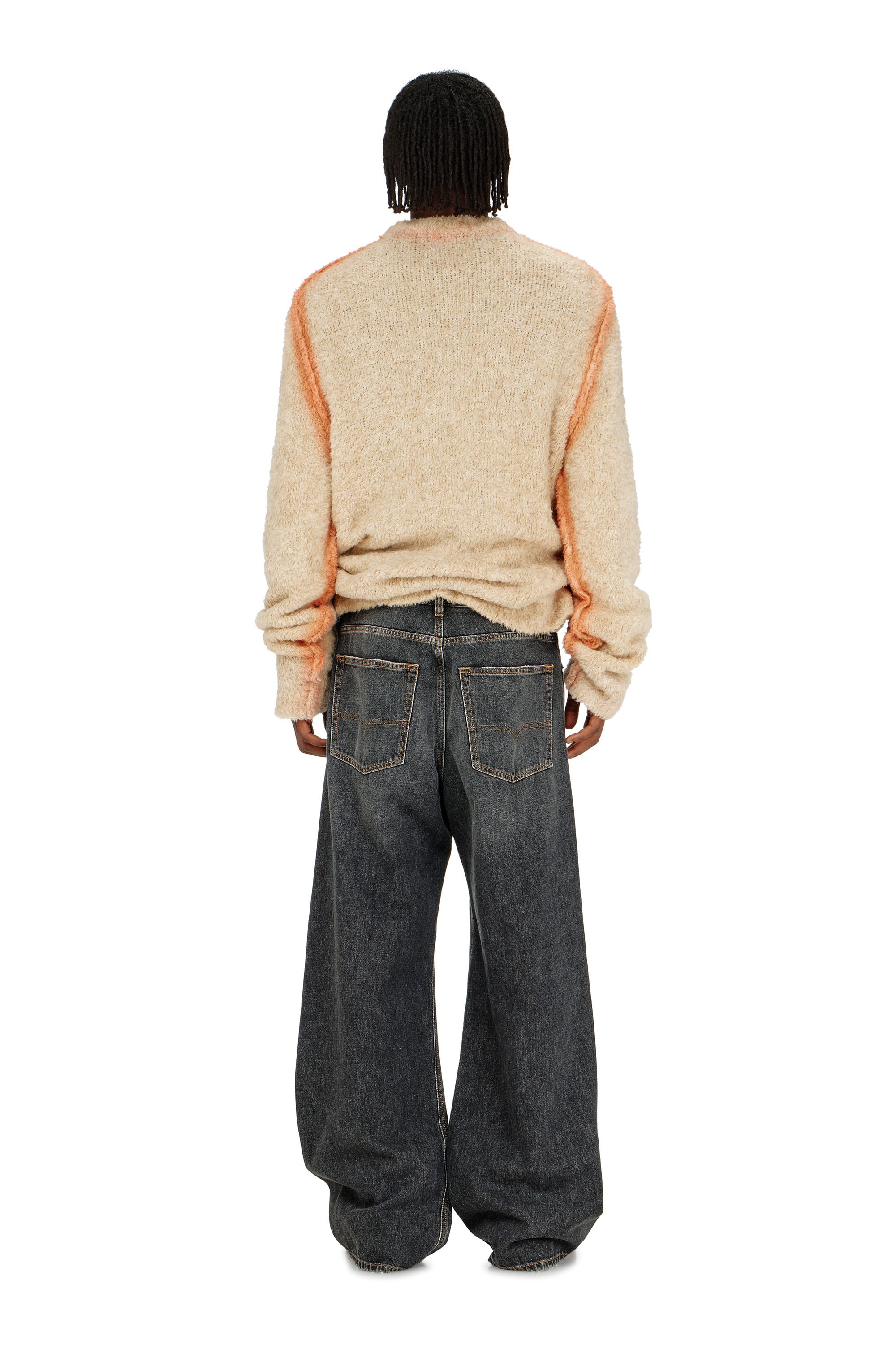Diesel - Relaxed Jeans D-Rise 007DN Homme, Noir/Gris fonc&eacute; - Image 3