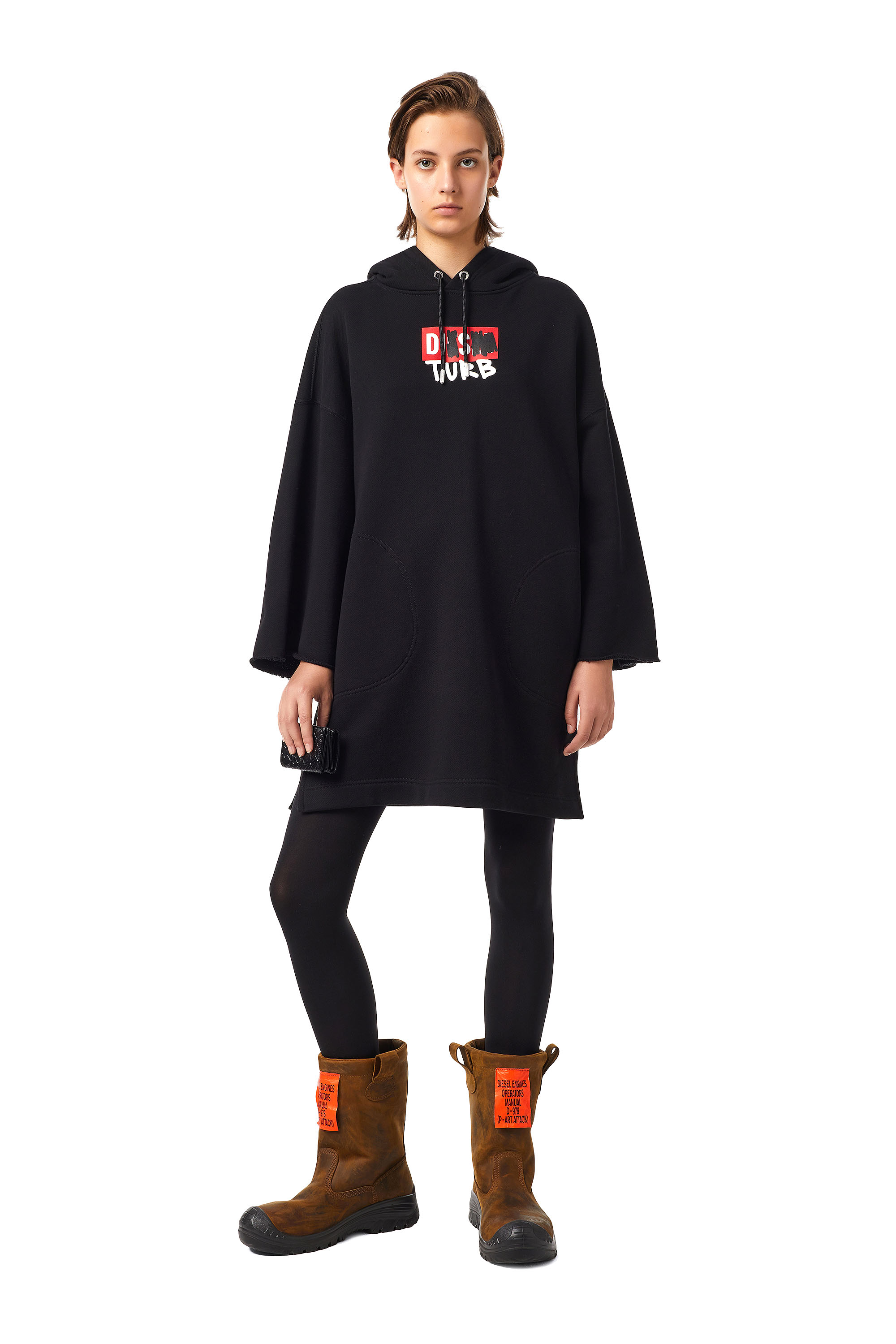 D-SHARP-HOOD, Noir - Robes