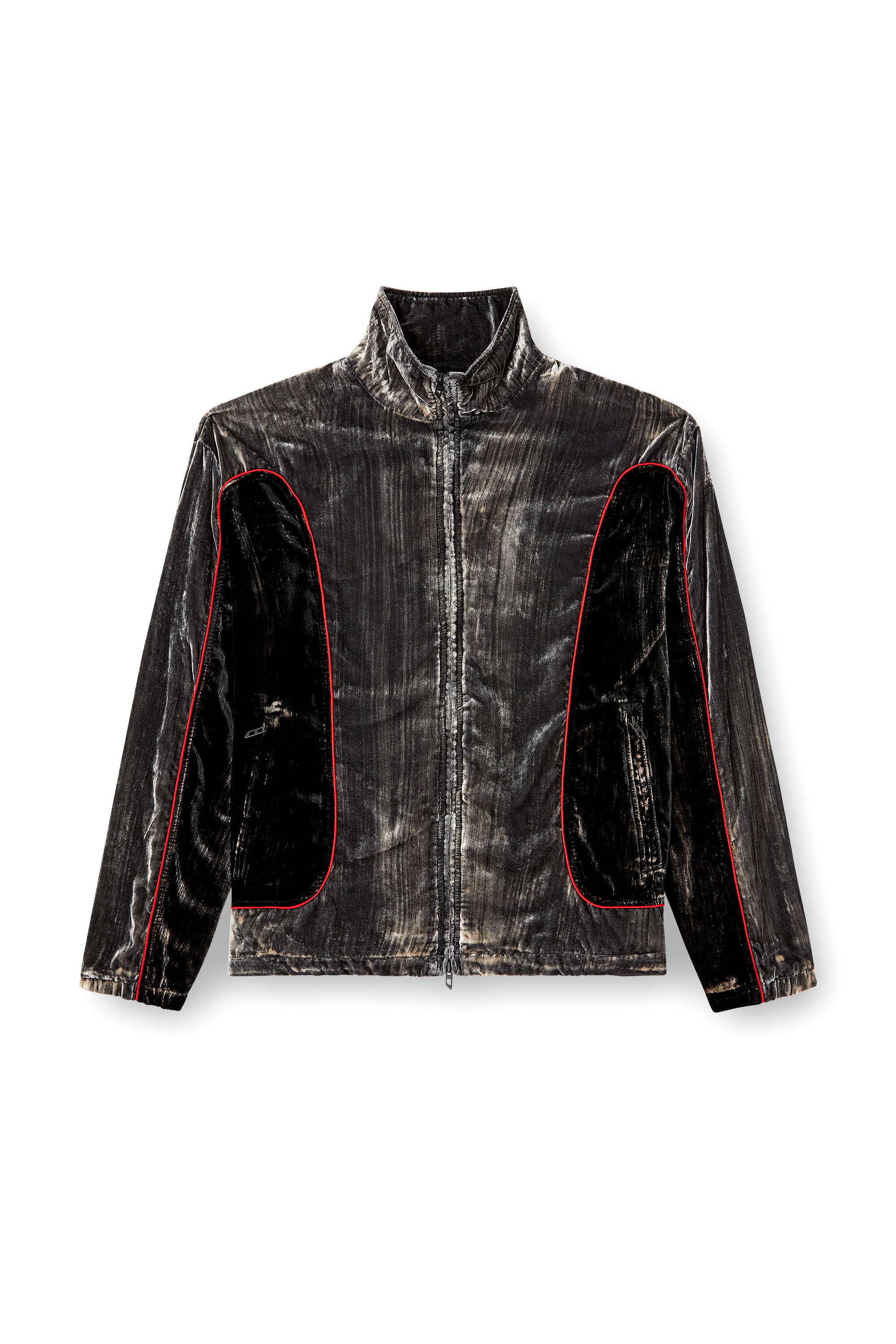 Diesel - J-HAY, Veste de survêtement en velours traité Homme in ToBeDefined - 3