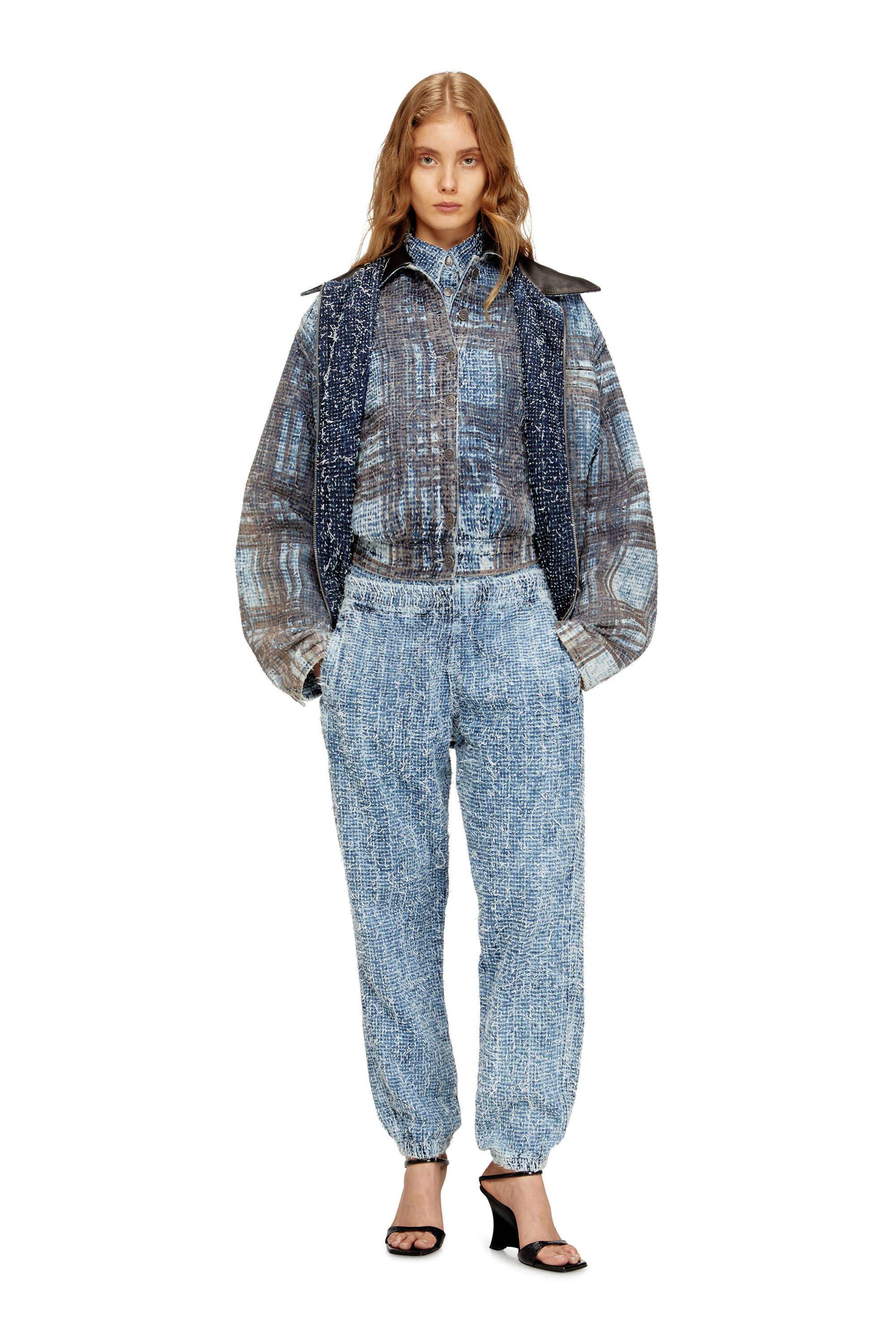 Diesel - Slim Jeans D-Labb 0ADCI Mixte, Bleu Clair - Image 1