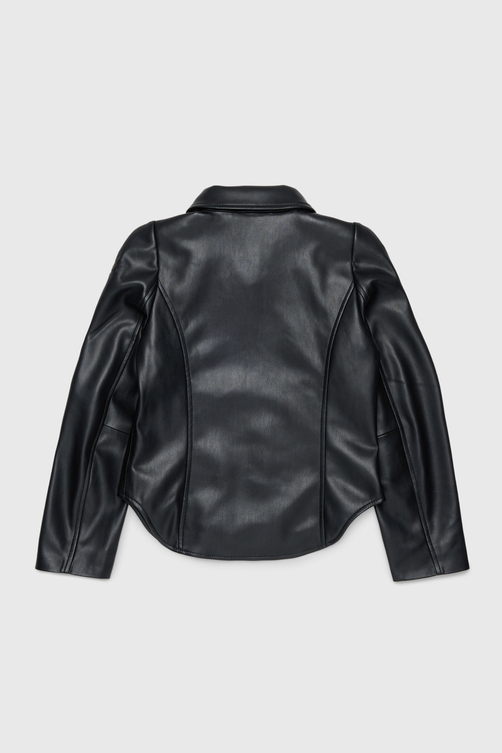 Diesel - JENNY, Veste-chemise en tissu enduit Femme in Noir - 2