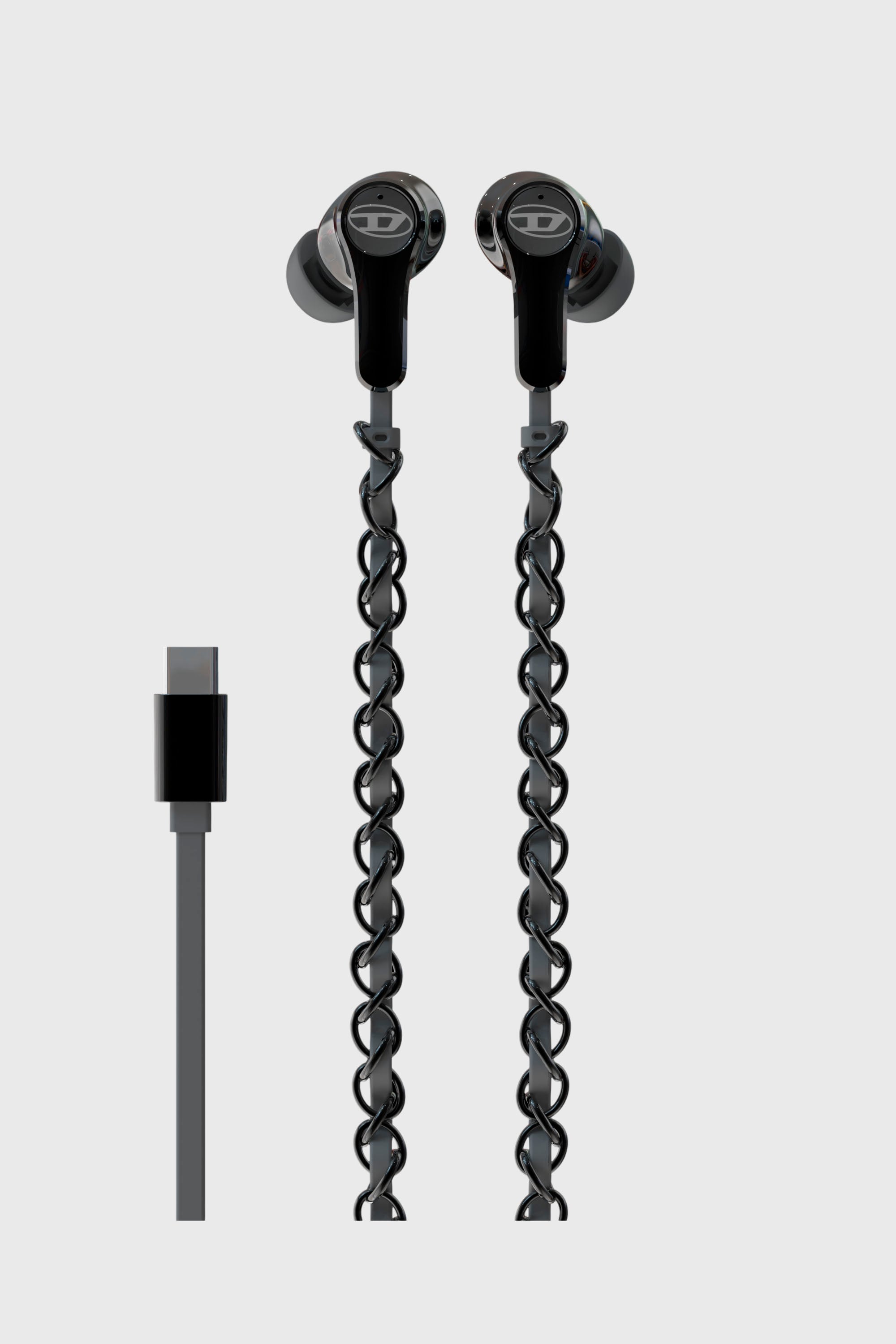 Diesel - 60686 WIRED EARBUDS WIRED EARBUDS, &Eacute;couteurs filaires et charms Mixte in Noir - 2