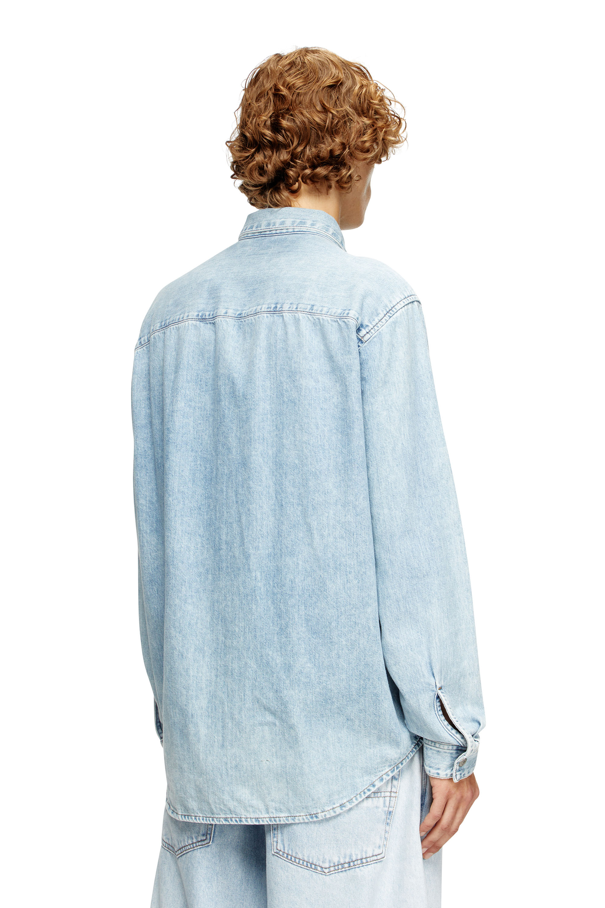 Diesel - D-SIMPLY, Chemise en denim Homme in Bleu - 4