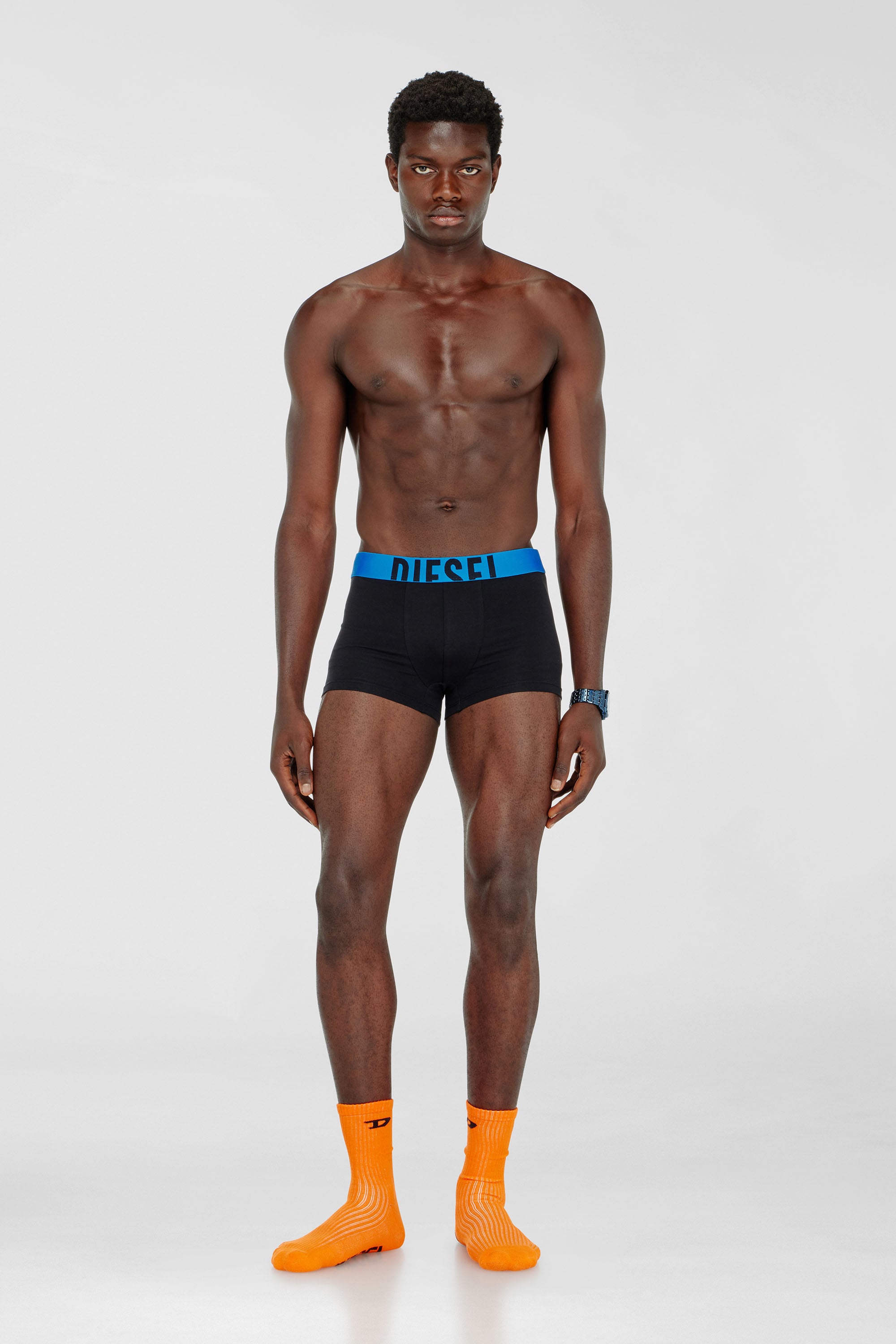 Diesel - DAMIEN-D-POP-3PACK-40, Lot de trois boxers en coton stretch Homme in Noir - 2