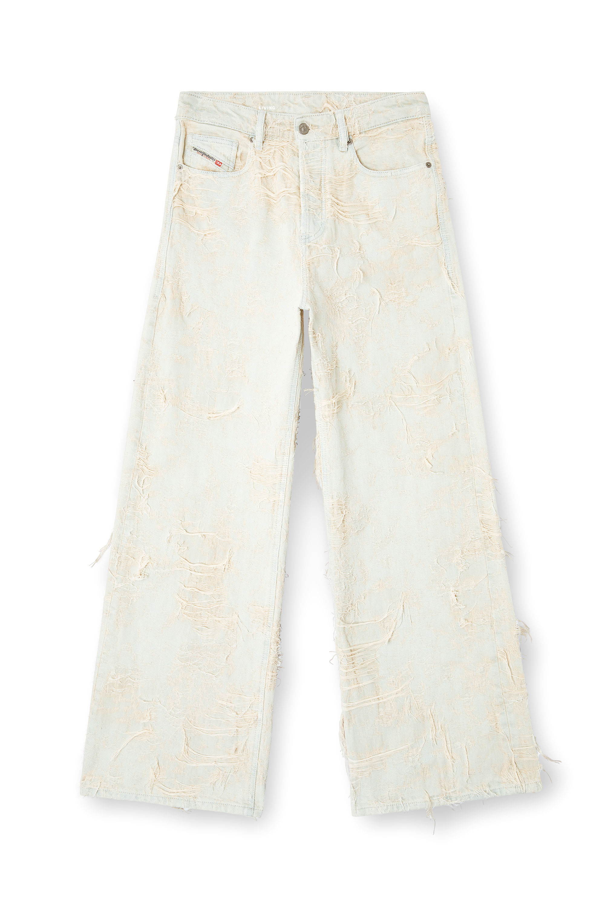 Diesel - Relaxed Jeans 1996 D-Sire 09M40 Femme, Blanc - Image 2