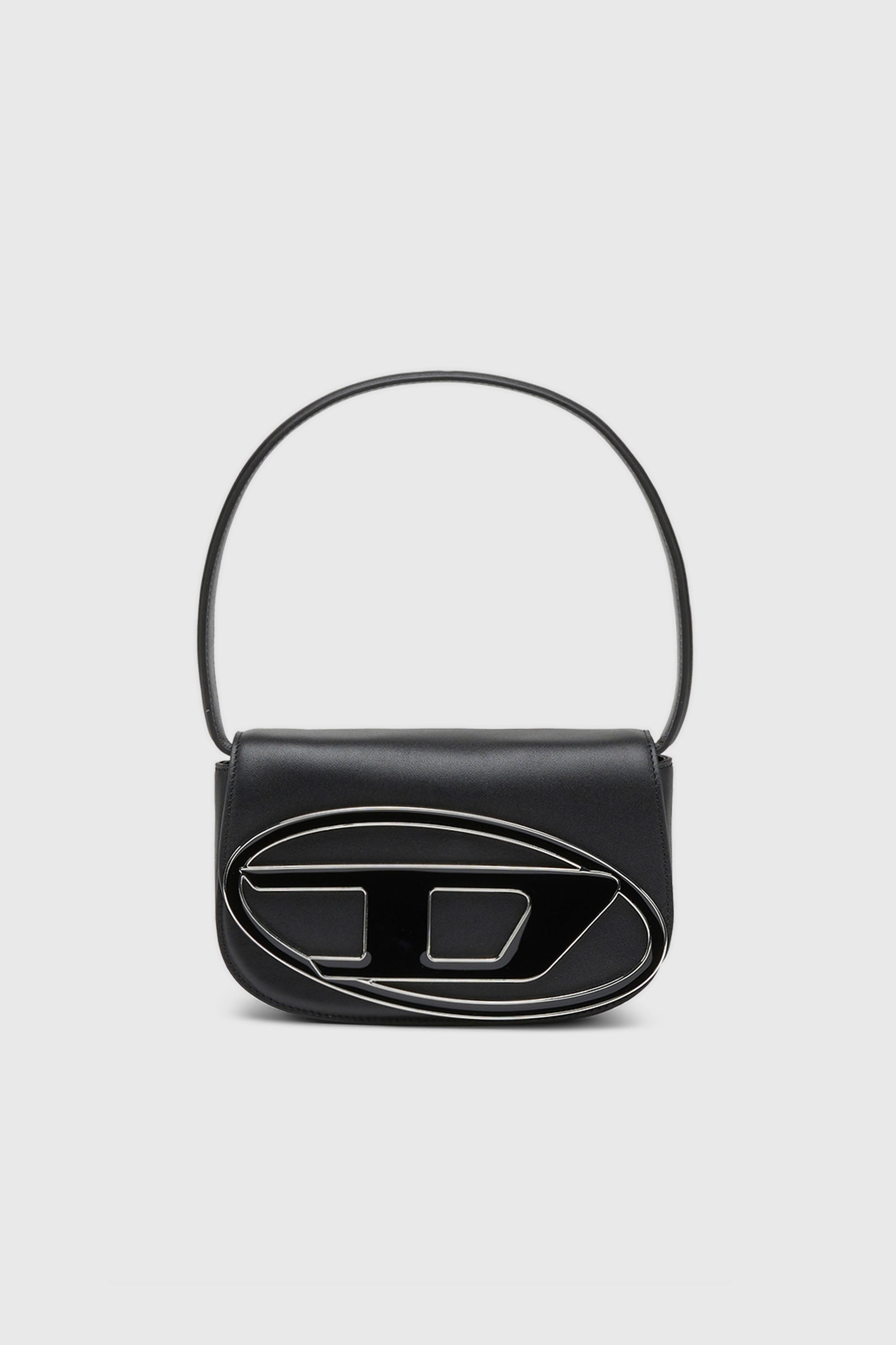 Diesel - 1DR, 1DR-Sac iconique &agrave; bandouli&egrave;re en cuir nappa Femme in Noir - 1