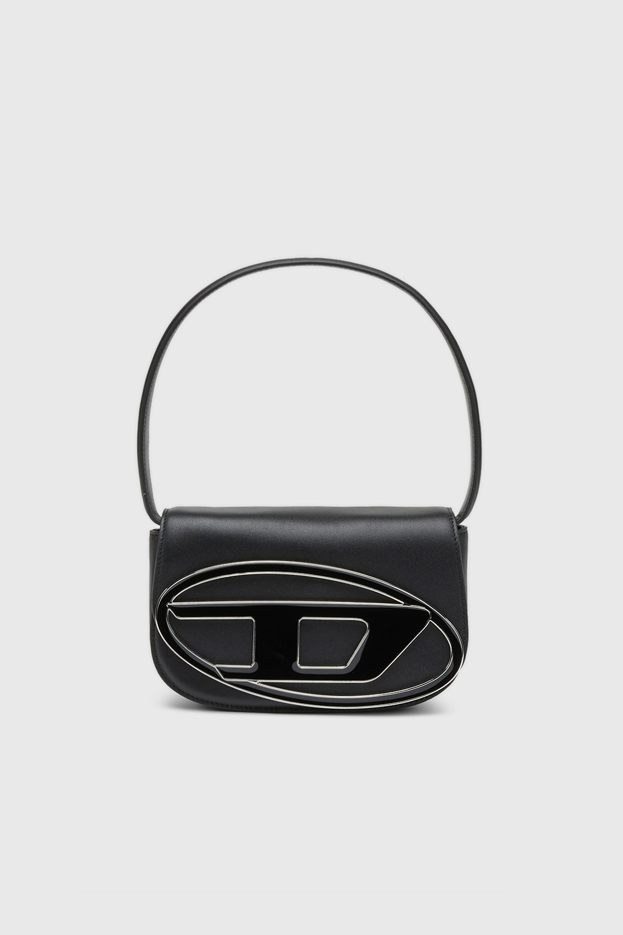 Diesel - 1DR, 1DR-Sac iconique &agrave; bandouli&egrave;re en cuir nappa Femme in Noir - 2