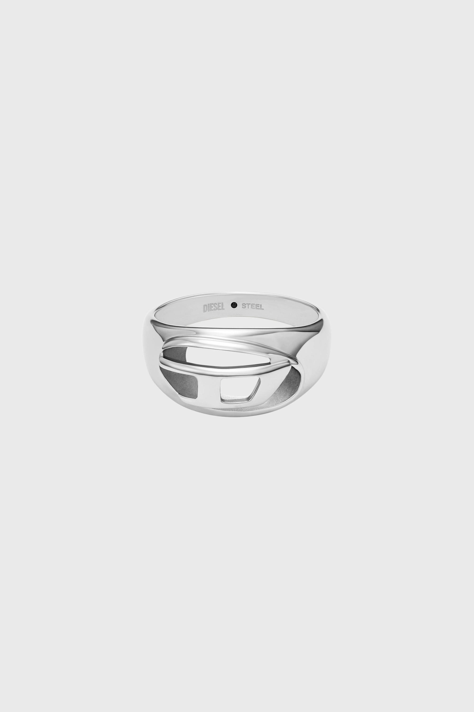 Diesel - DX1715040, Bague bande en acier inoxydable Mixte in Gris argent&eacute; - 2