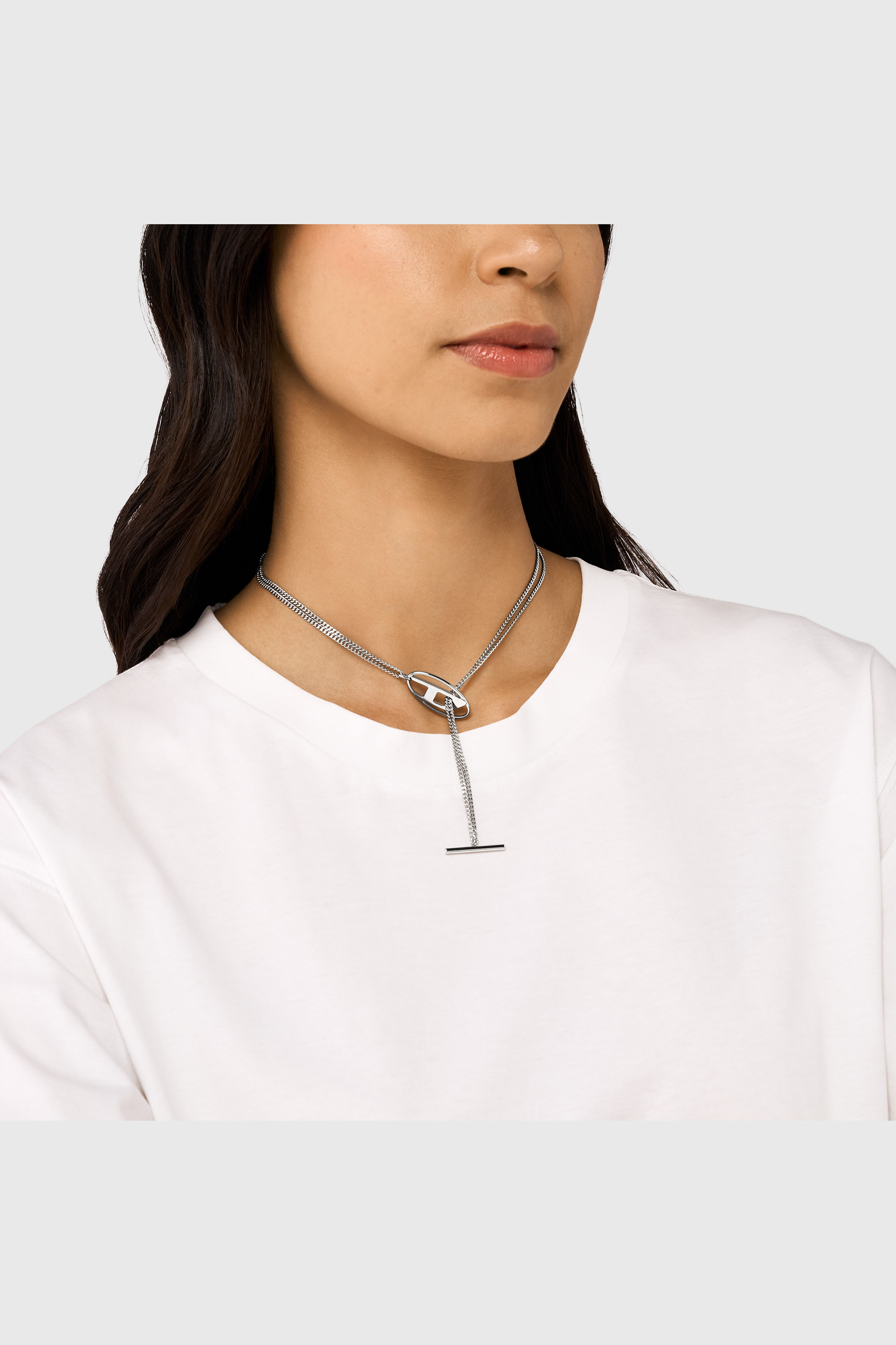 Diesel - DX1534040, Collier cha&icirc;ne en acier inoxydable Mixte in Gris argent&eacute; - 3