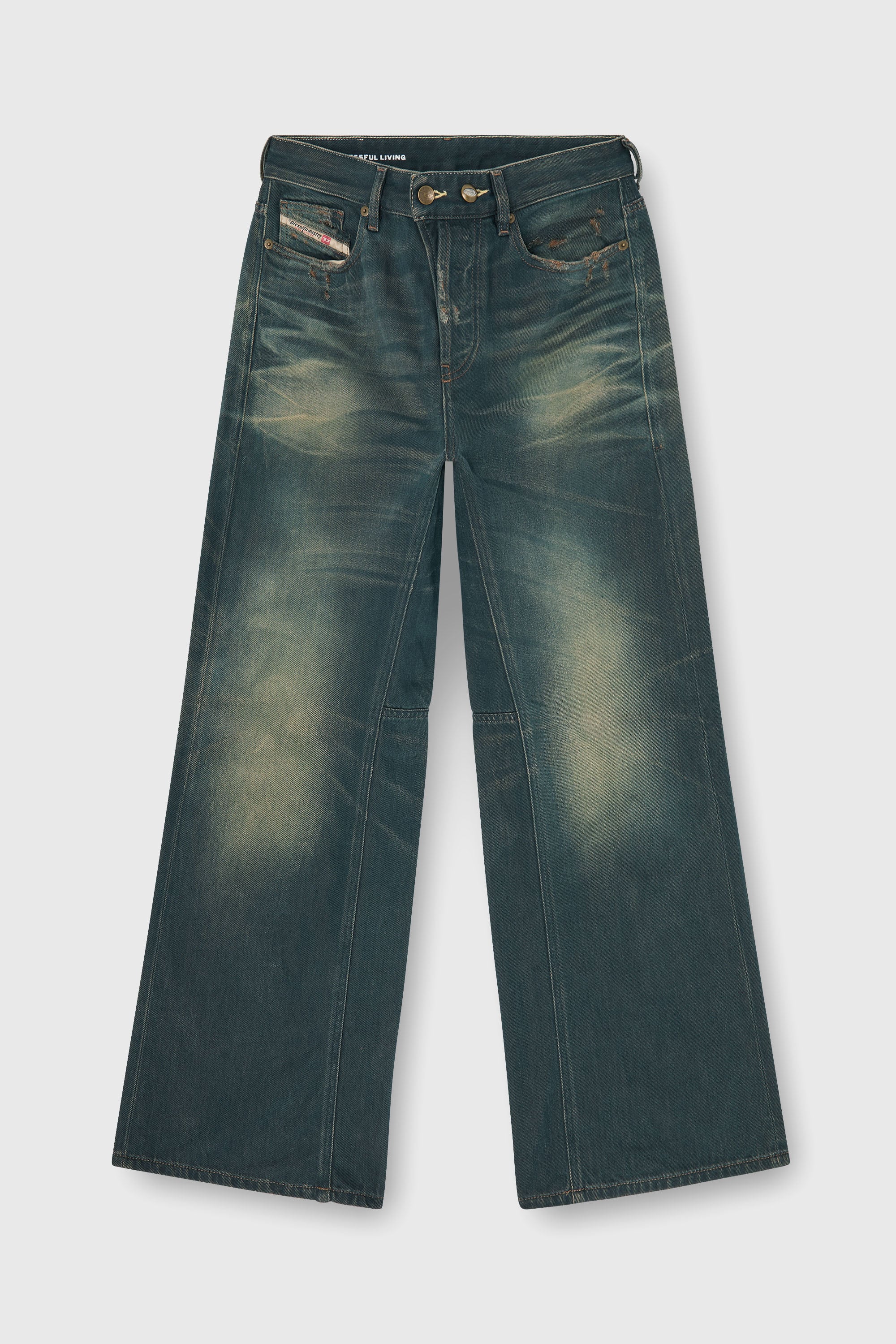 Diesel - Relaxed Jeans 1996 D-Sire 09P85 Femme, Bleu Fonc&eacute; - Image 2