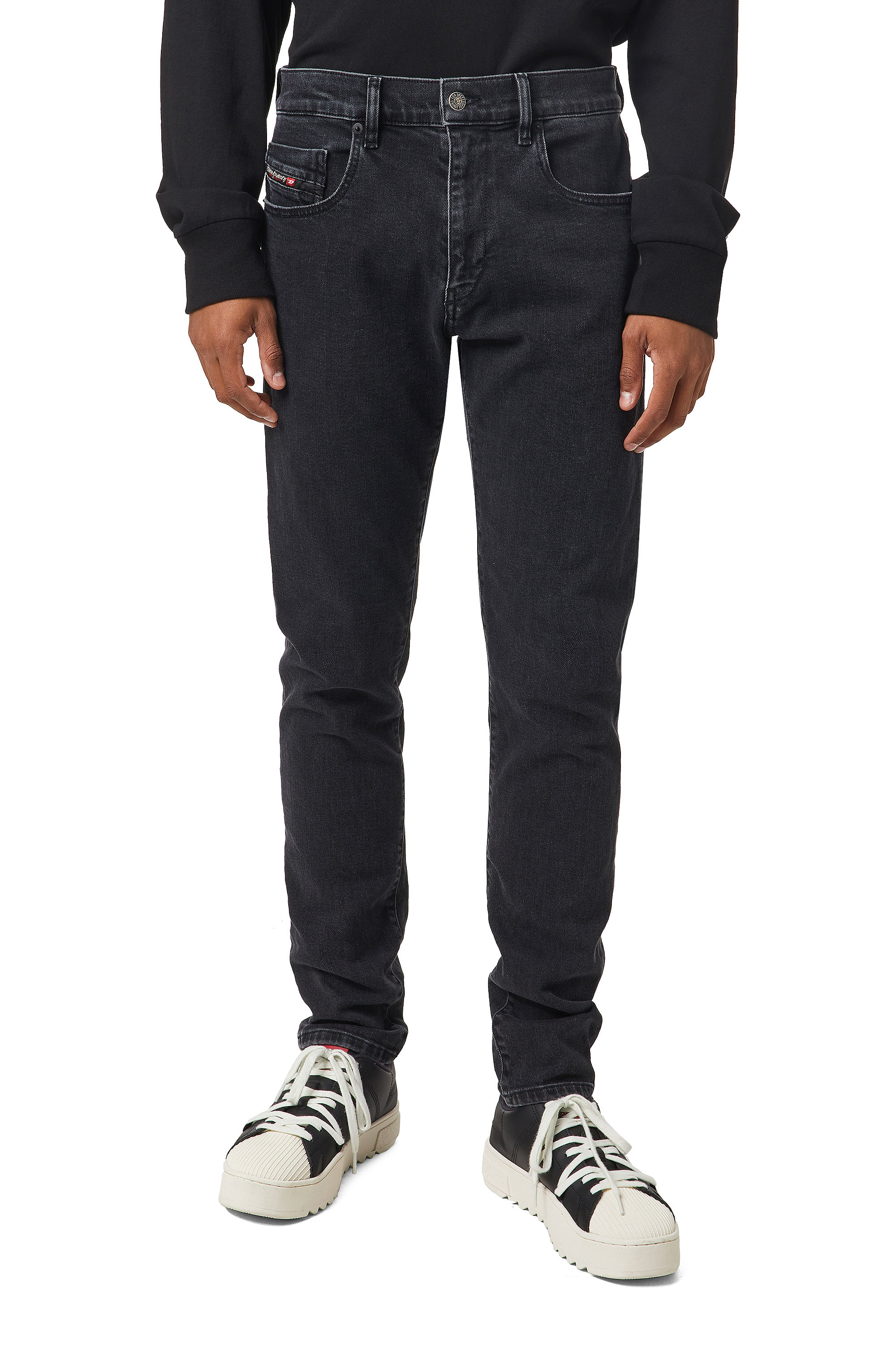 D-Strukt 09A14, Noir/Gris foncé - Jeans