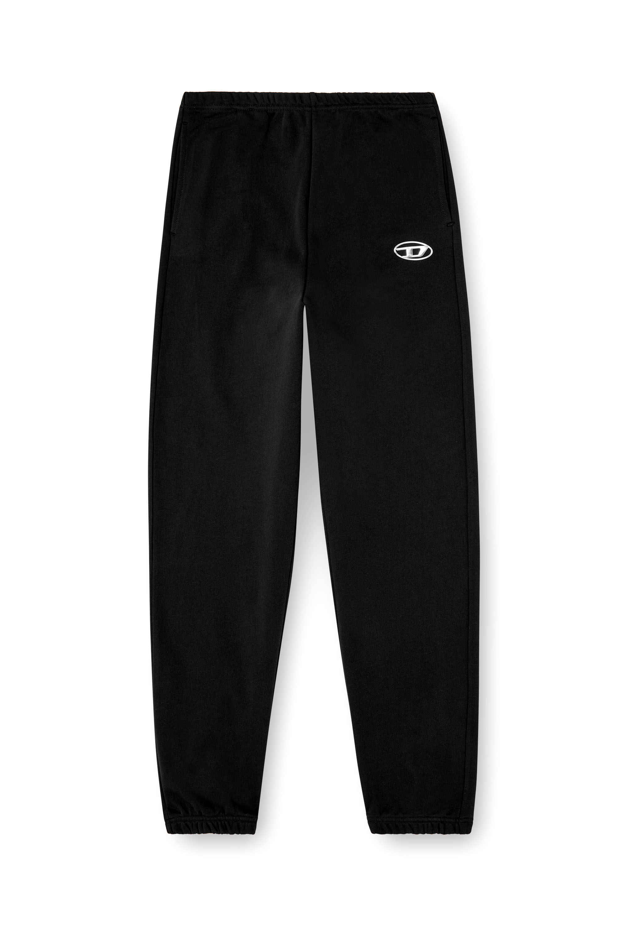 Diesel - P-LACYN-OD, Pantalon de survêtement avec logo Oval D effet métal Femme in Noir - 3