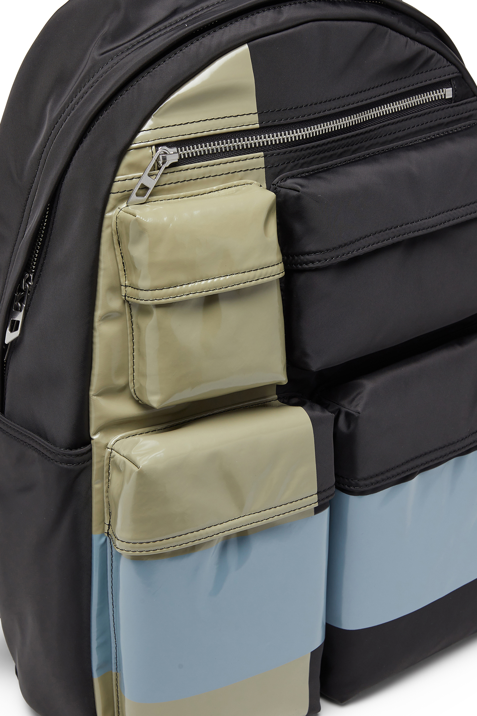 Diesel - MULTI-PKTS BACKPACK X, Multi-Pkts - Sac &agrave; blocs de couleur avec multiples poches Mixte in Polychrome - 5