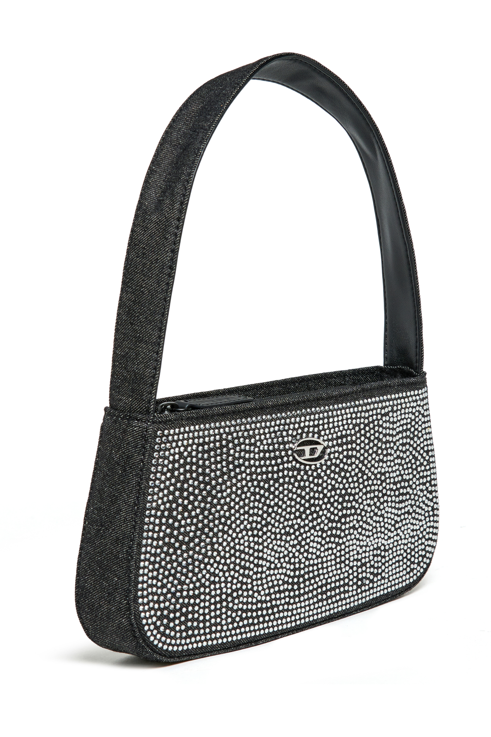 Diesel - WJULIE, WJulie - Sac en coton avec strass Femme in Noir - 3
