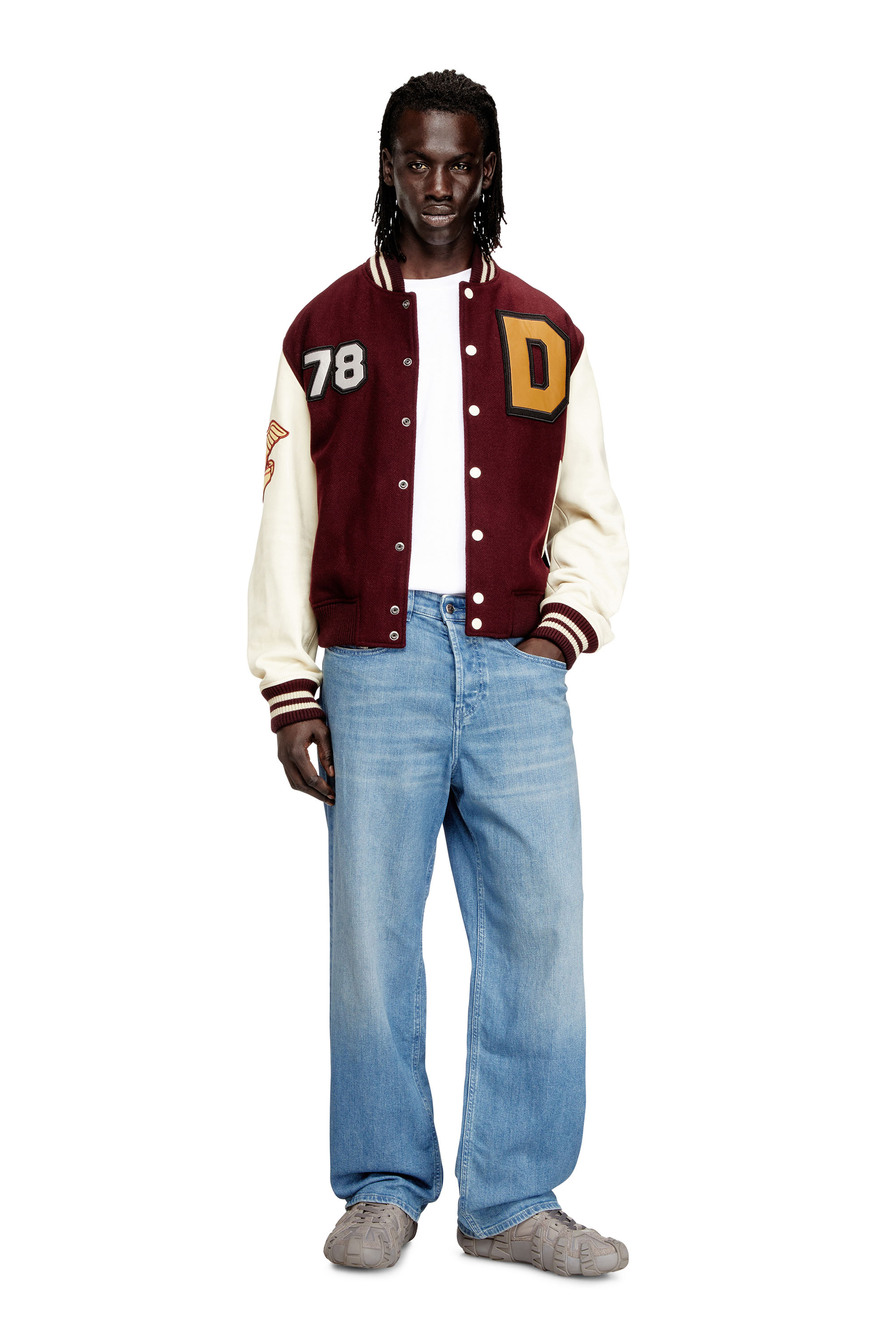 Diesel - Relaxed Jeans 2001 D-Macro 09Q18 Homme, Bleu Clair - Image 1