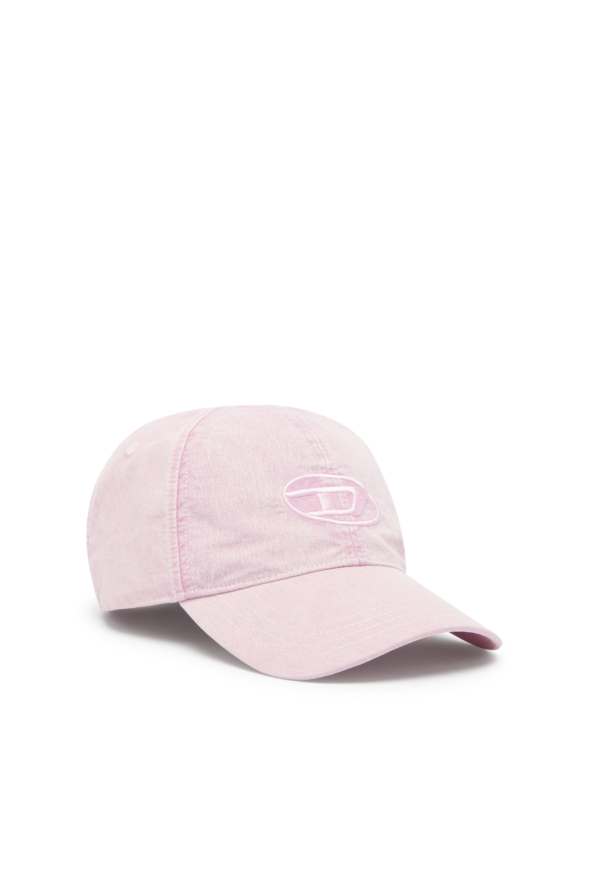 Diesel - C-NYLOFF, Casquette de baseball avec logo Oval D brod&eacute; Homme in Rose - 1