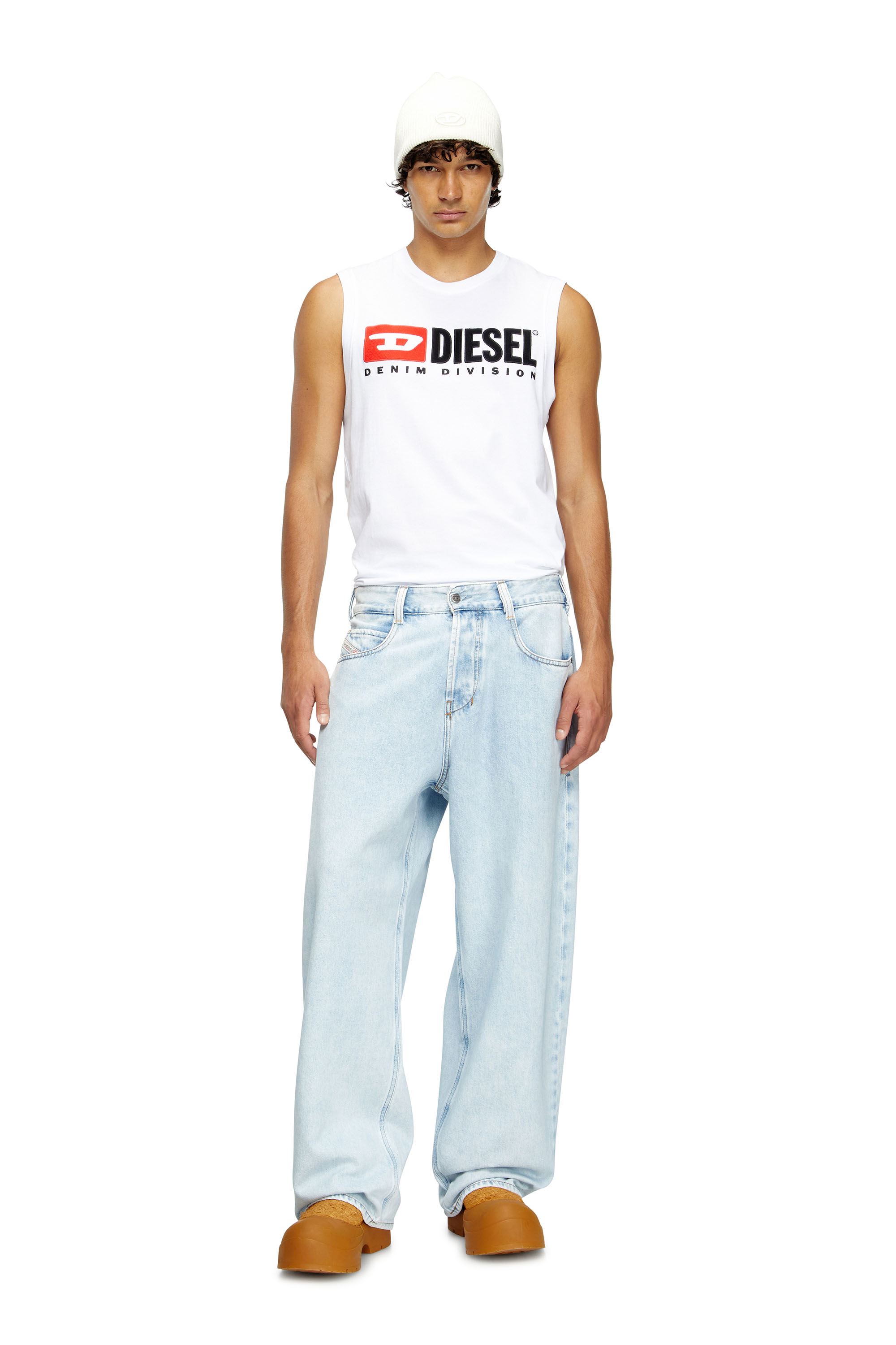 Diesel - Relaxed Jeans 1997 D-Enim 09M74 Mixte, Bleu Clair - Image 2
