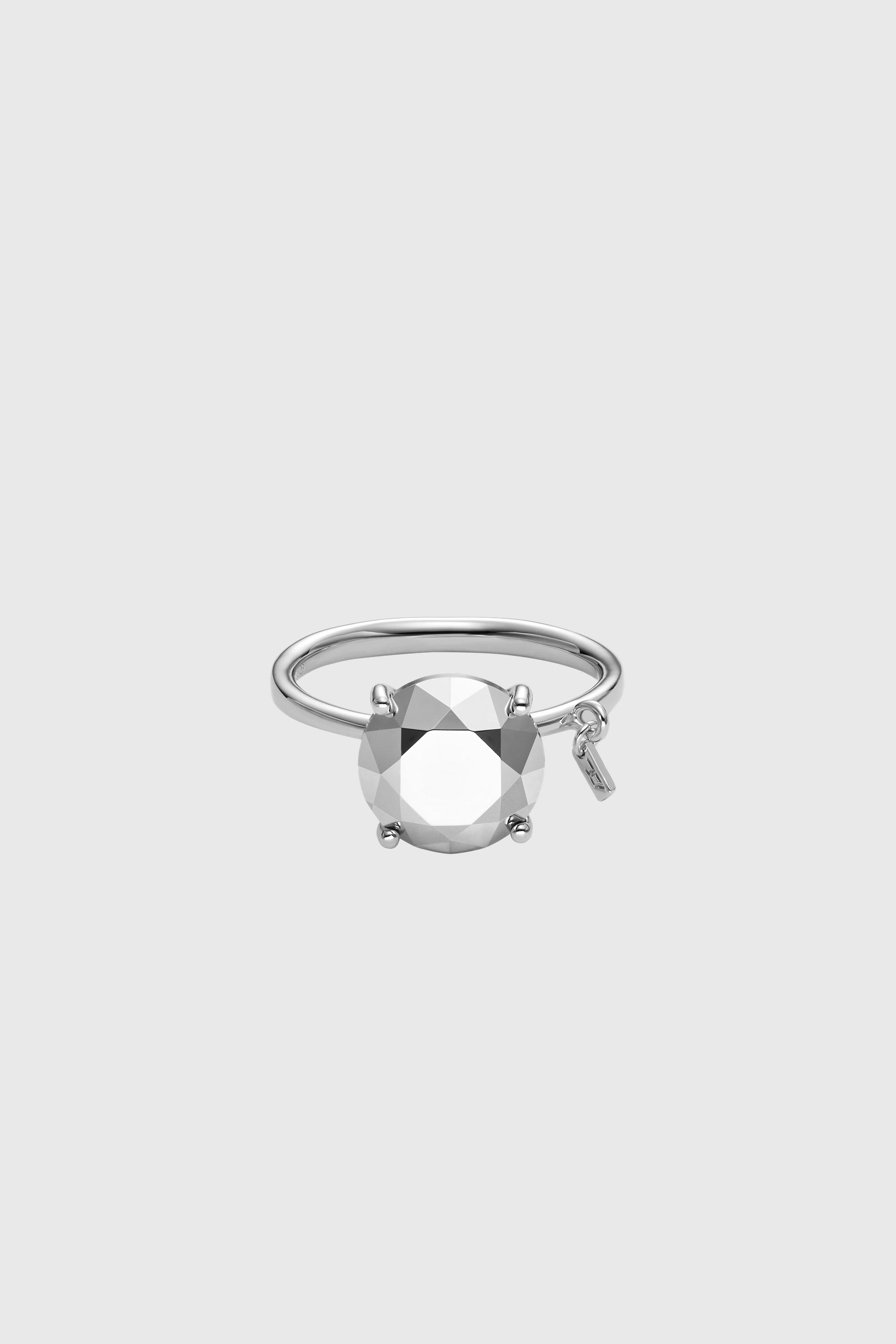 Diesel - DL1353040 STERLING SILVER JEWEL, Bague en argent sterling taille diamant Mixte in Gris argent&eacute; - 2